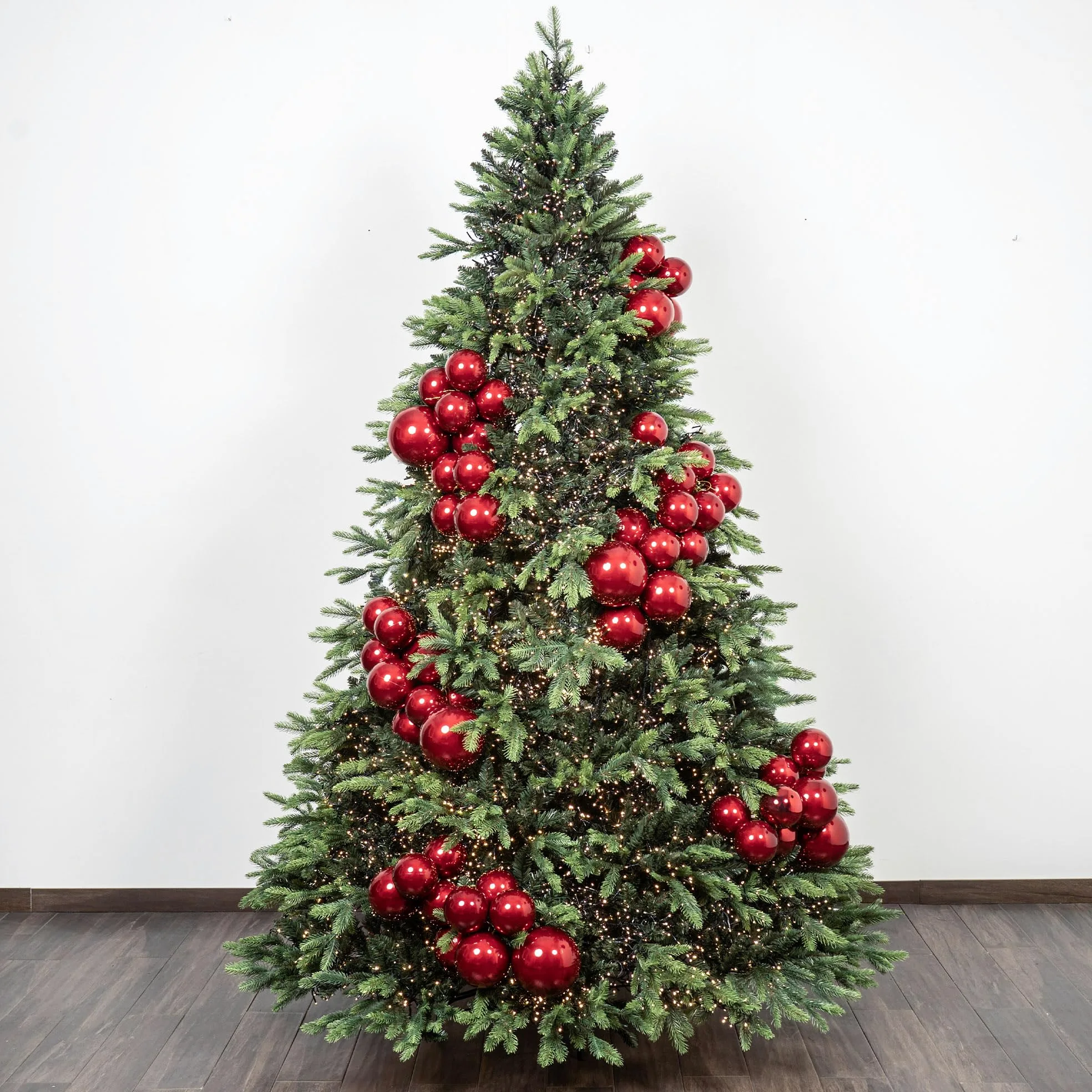 Albero di Natale Artificiale 210 cm Giulia Grillo – Real Touch PE/PVC, 2382 Rami Folti, Apertura ad Ombrello, Verde Naturale, Premium