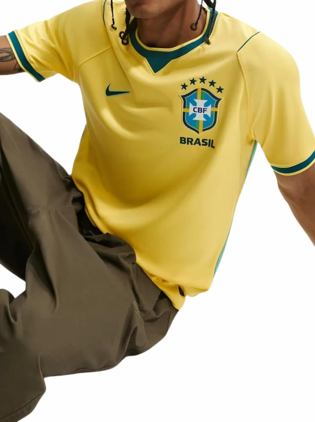 Nike Brazil National Team Dri-Fit Stadium Away T-Shirt Uomo