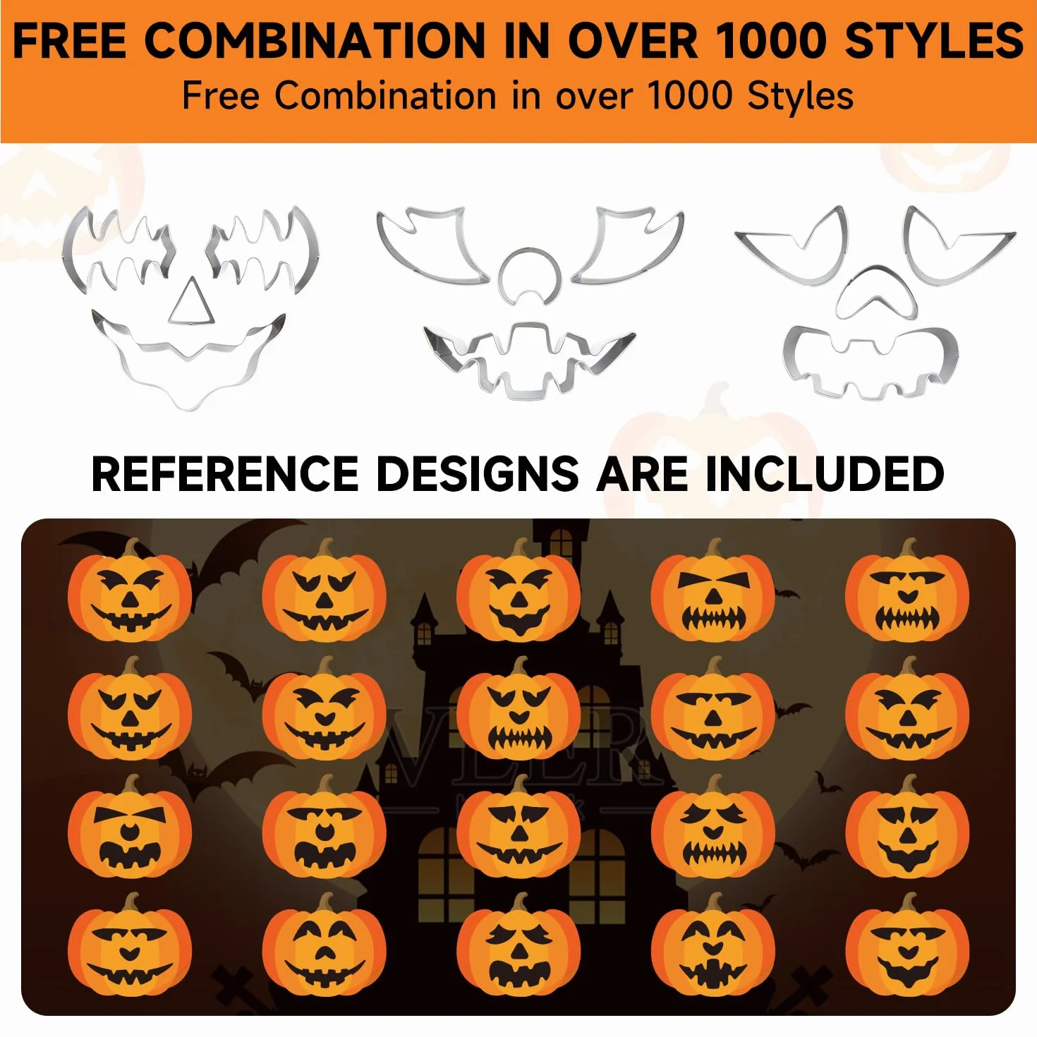 Shuttle Art Kit per intaglio zucca 29 pezzi acciaio inox per Halloween