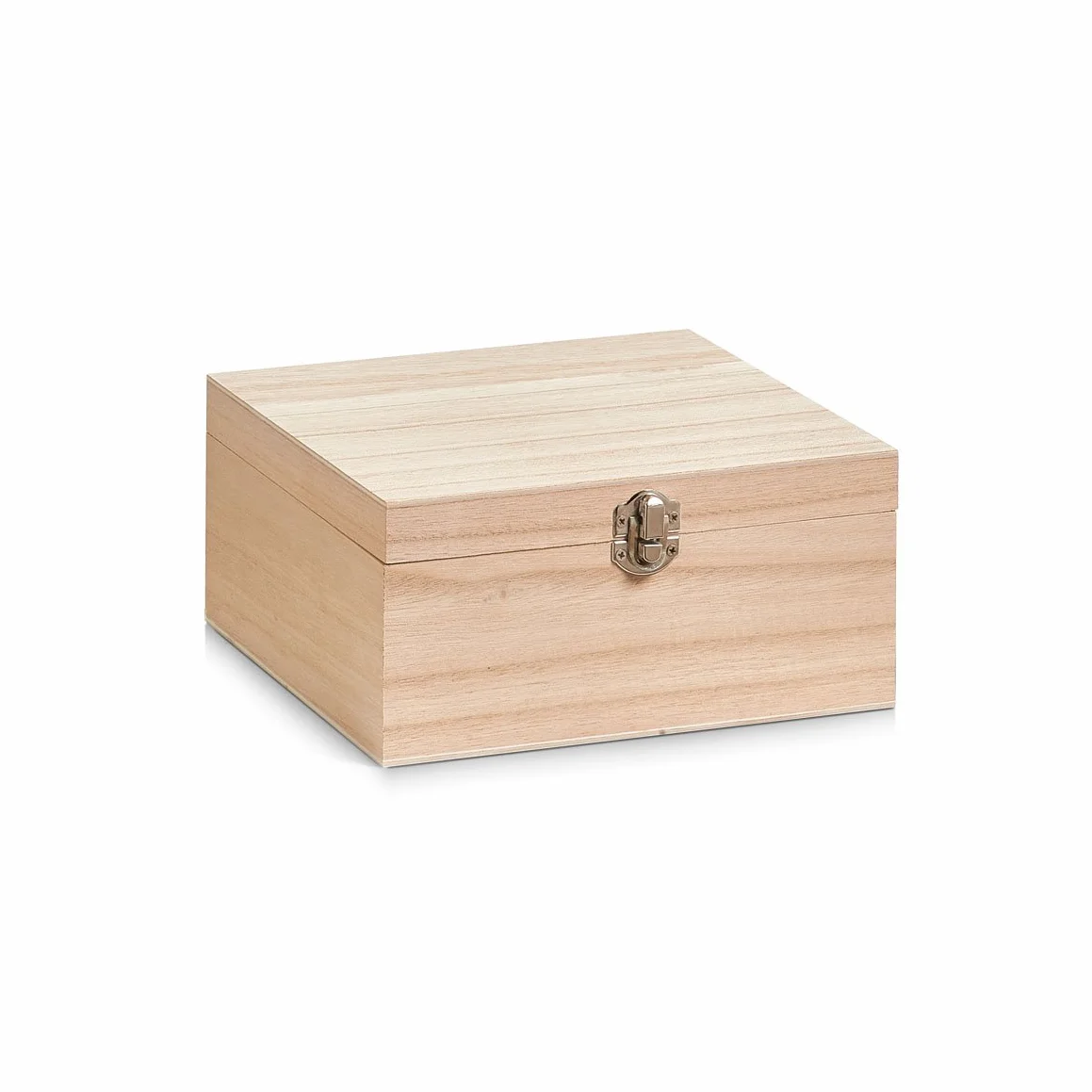 Zeller Scatola Portaoggetti Legno Beige 20x20x9.5 cm