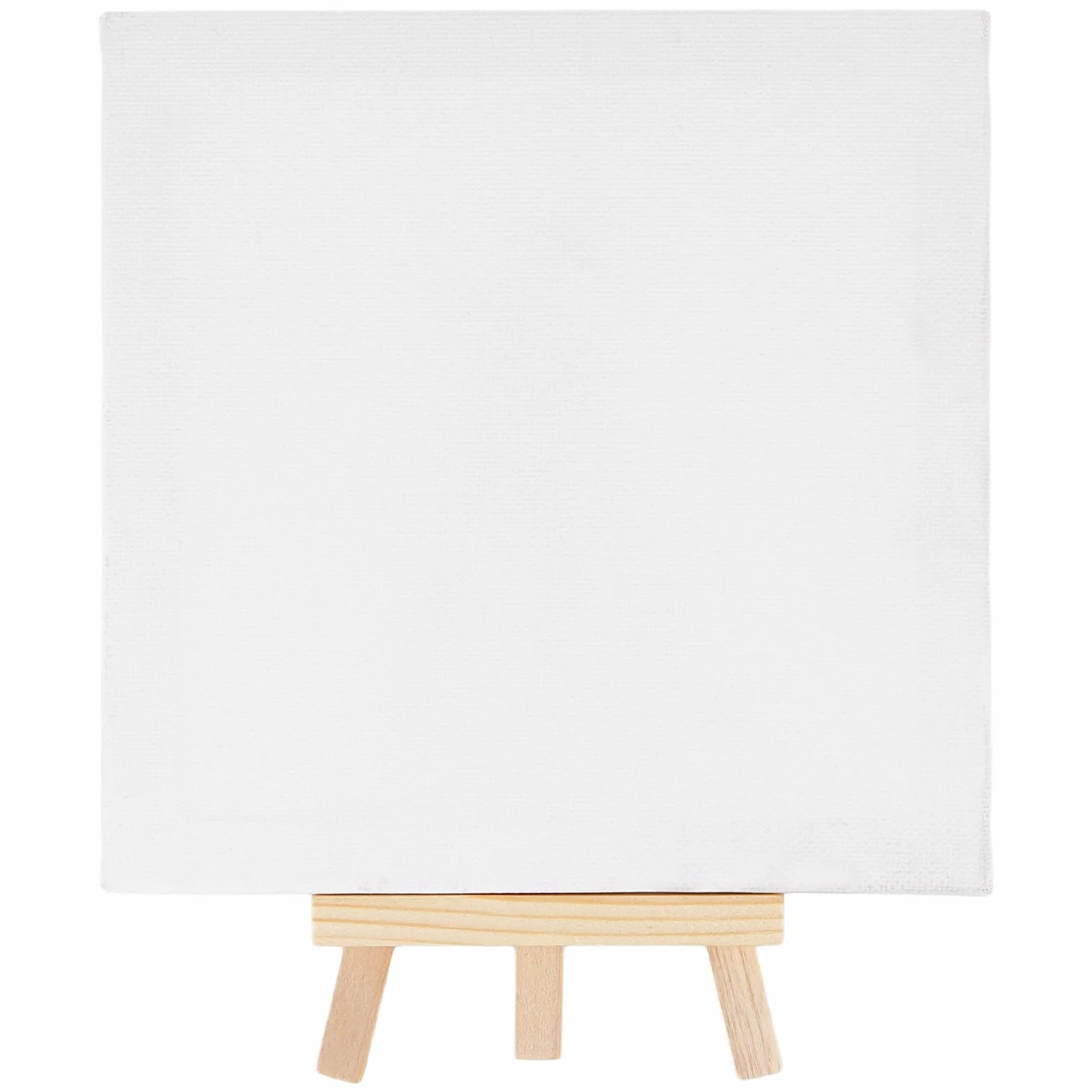 Set di 24 mini tele 15x15 cm per pittura ad acquerello con cavalletto in legno 8x15 cm, 12 pennelli e 5 tavolozze