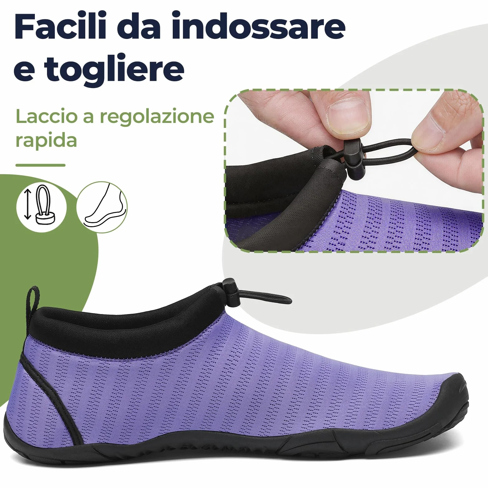 Mishansha Scarpe da Scoglio Asciugatura Rapida 13 Fori di Drenaggio Uomo Donna 36-46
