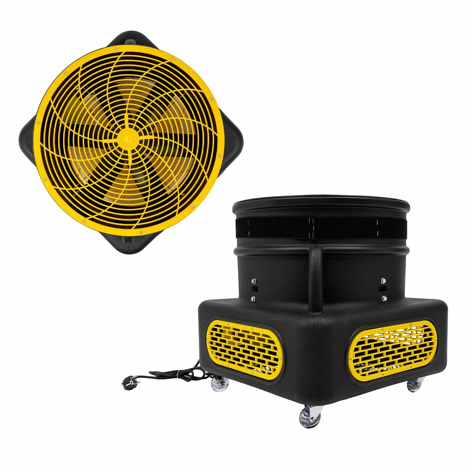 Soffiatore d'aria Puppet Ballerin Blower 750 W per ballerina di bambole alta 5 – 7 m 2800 RPM ventilatore elettrico con 4 ruote per eventi e presentazioni di negozi, compleanni, feste (nero)