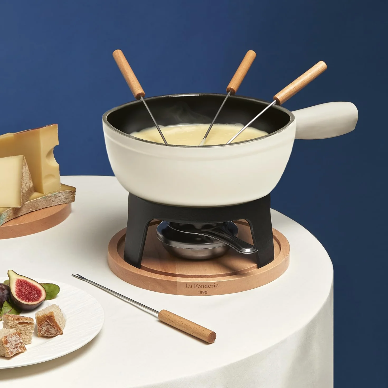 Apparecchio per fonduta in ghisa Mont Blanc