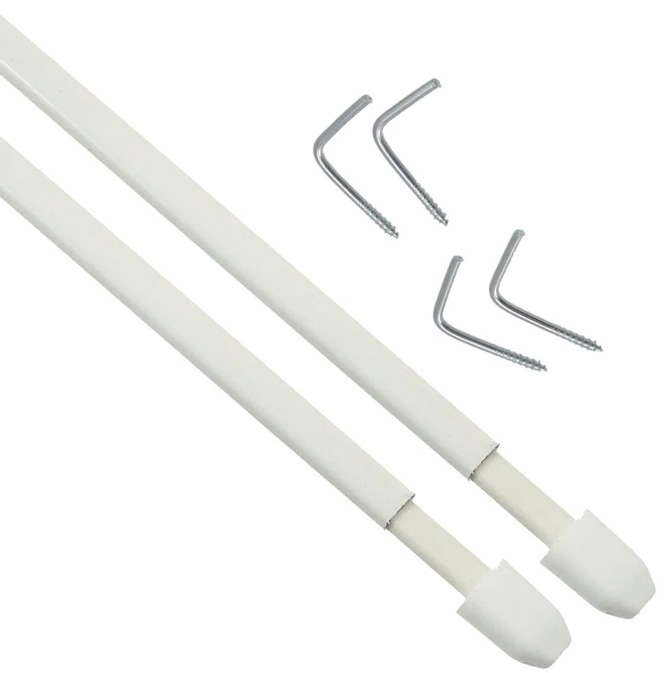 Bastone per Tenda da Finestra 2 Pezzi Vetrineinrete Asta telescopica allungabile Regolabile 40-70 cm M25