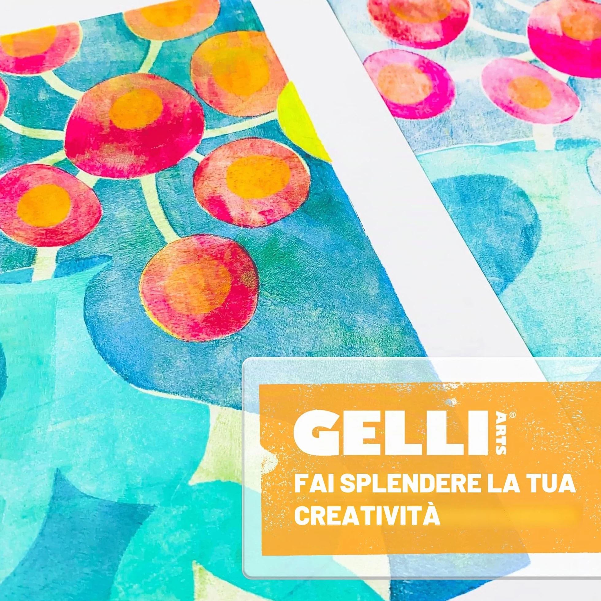 Gelli Arts 20,3 x 25,4 cm lastra per Stampa, Multicolore