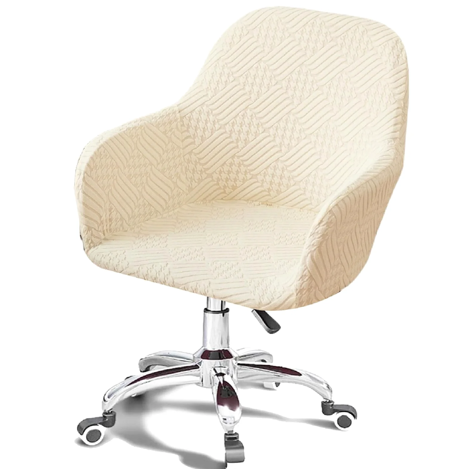 Set di 1/2/4 fodere elastiche per sedia da ufficio con braccioli, schienale curvo, design girevole, perfette per la casa e l'ufficio
