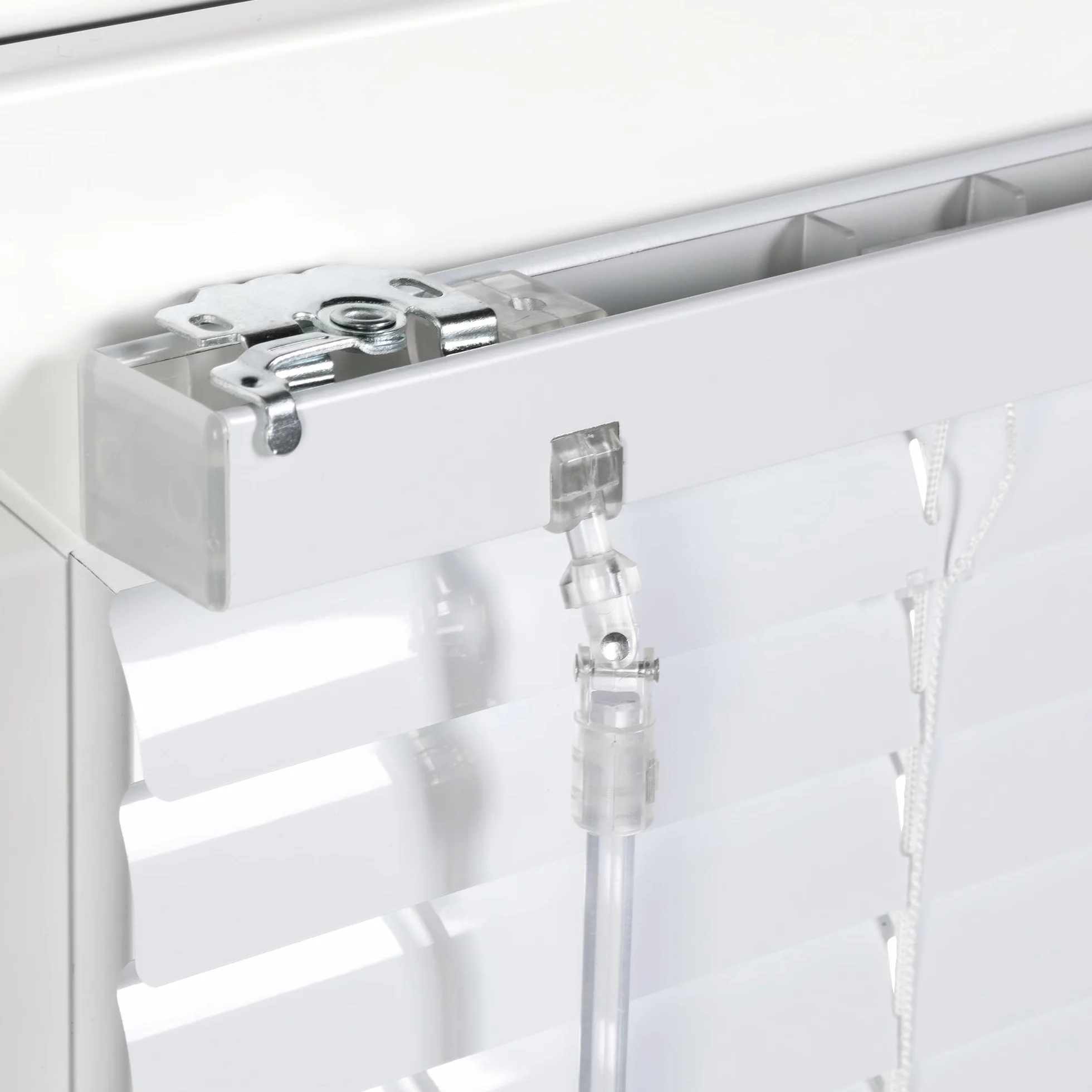 SONELLO Tenda veneziana in alluminio 70x220 cm Bianco senza foratura