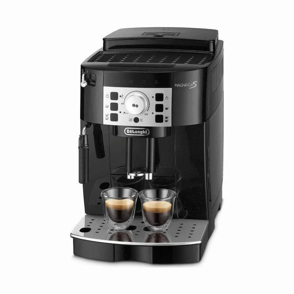De'Longhi Magnifica S ECAM22.112.B, Macchina Caffè Automatica, Montalatte Manuale Regolabile, dal Chicco alla Tazzina, 2 Ricette Caffè, Controllo Temperatura, 2 Espressi Contemporaneamente, Nero