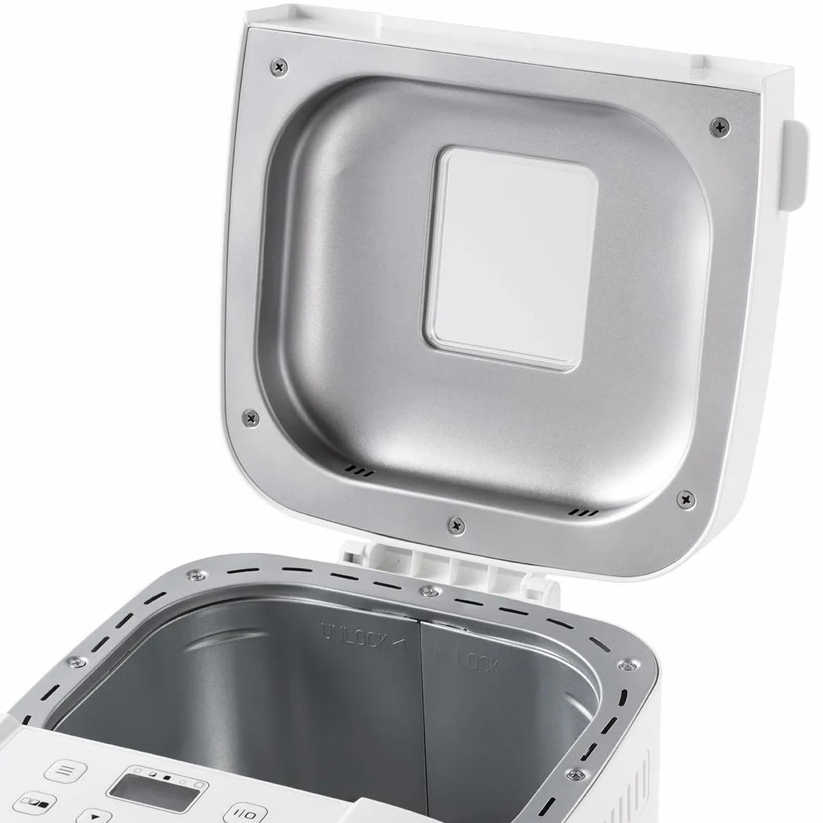Russell Hobbs Macchina per il pane - 12 programmi, 3 livelli di doratura - Design Compatta, Timer, 750 e 1.000 g, Teglia antiaderente, adatta anche per marmellata e torte, 27260-56