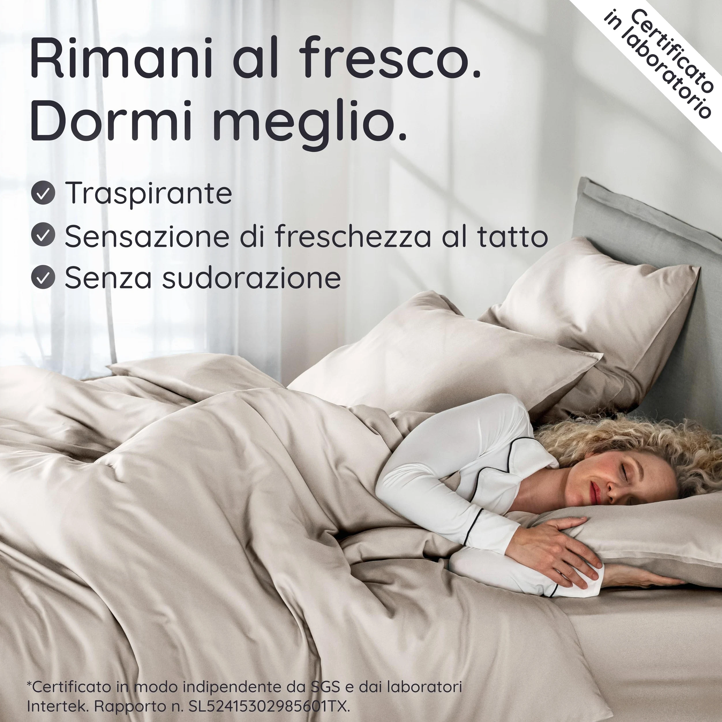 Bambaw Copripiumino matrimoniale 220x240 bambu, Lenzuolo rinfrescante matrimoniale, Lenzuola matrimoniali in bambu anallergiche, Biancheria da letto elegante, Copripiumino 220x240 cm (Sabbia)