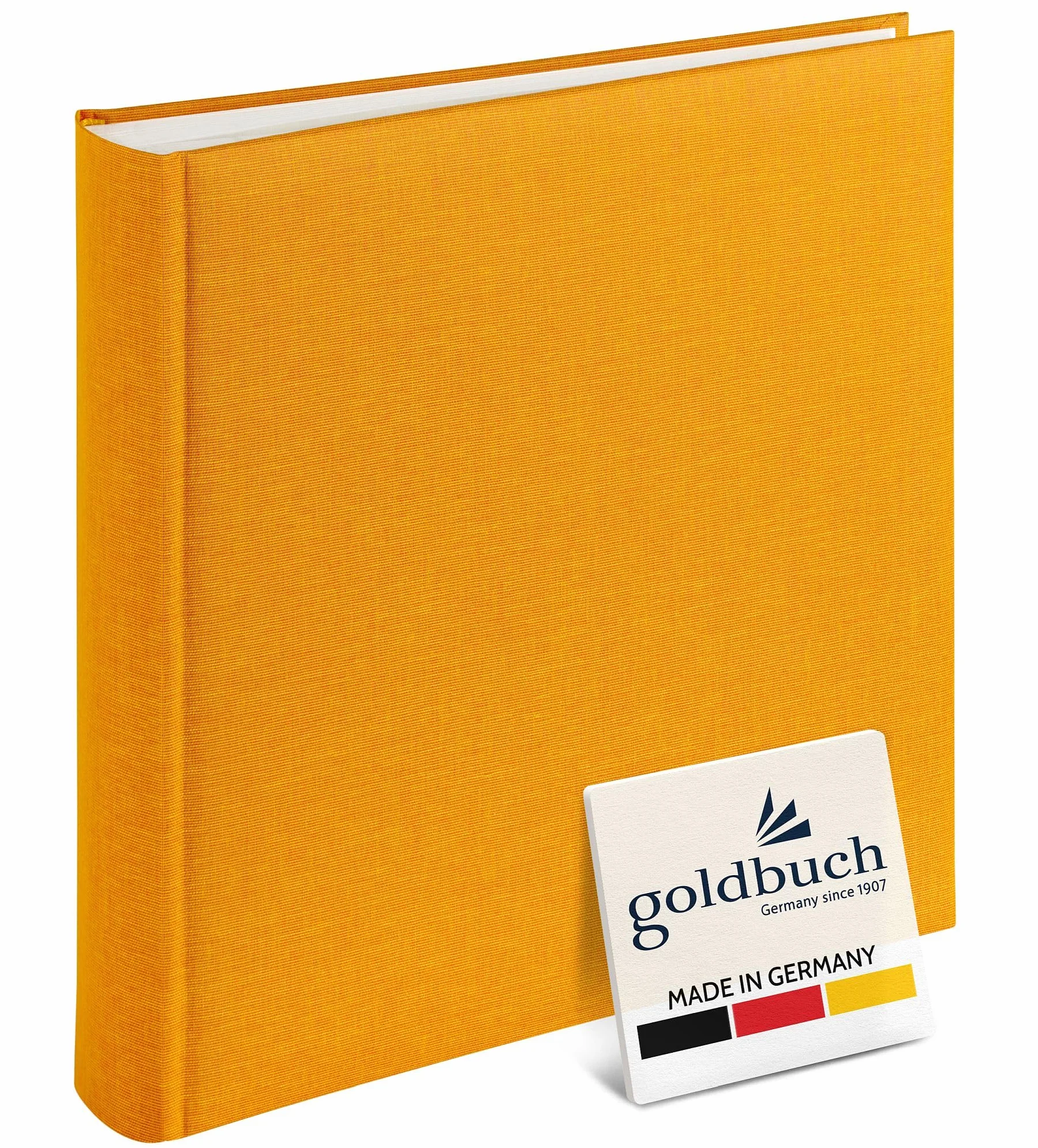 goldbuch SummerTime 31705 - Album Fotografico con 100 Pagine Bianche e divisori in Pergamena, 30 x 31 cm, Colore: Giallo