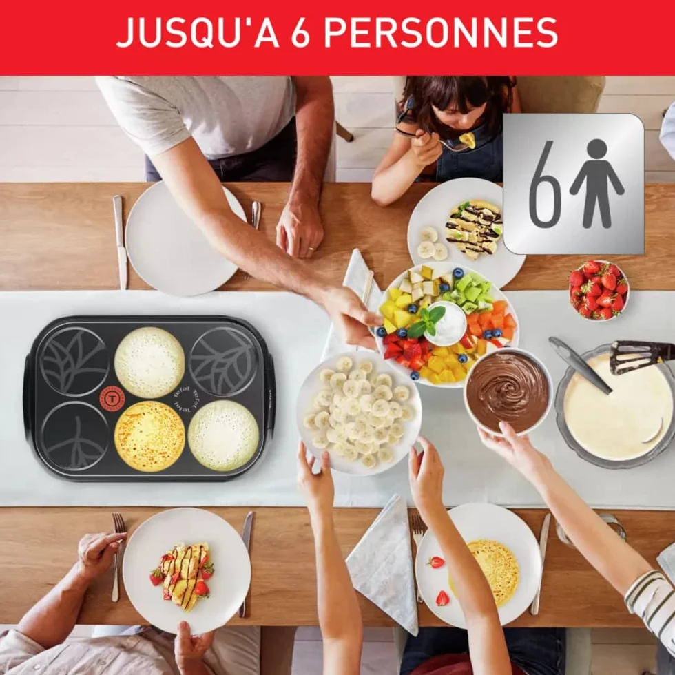 Tefal Crêpière électrique Eco Crep'Party PY55E810 1000 W Noir