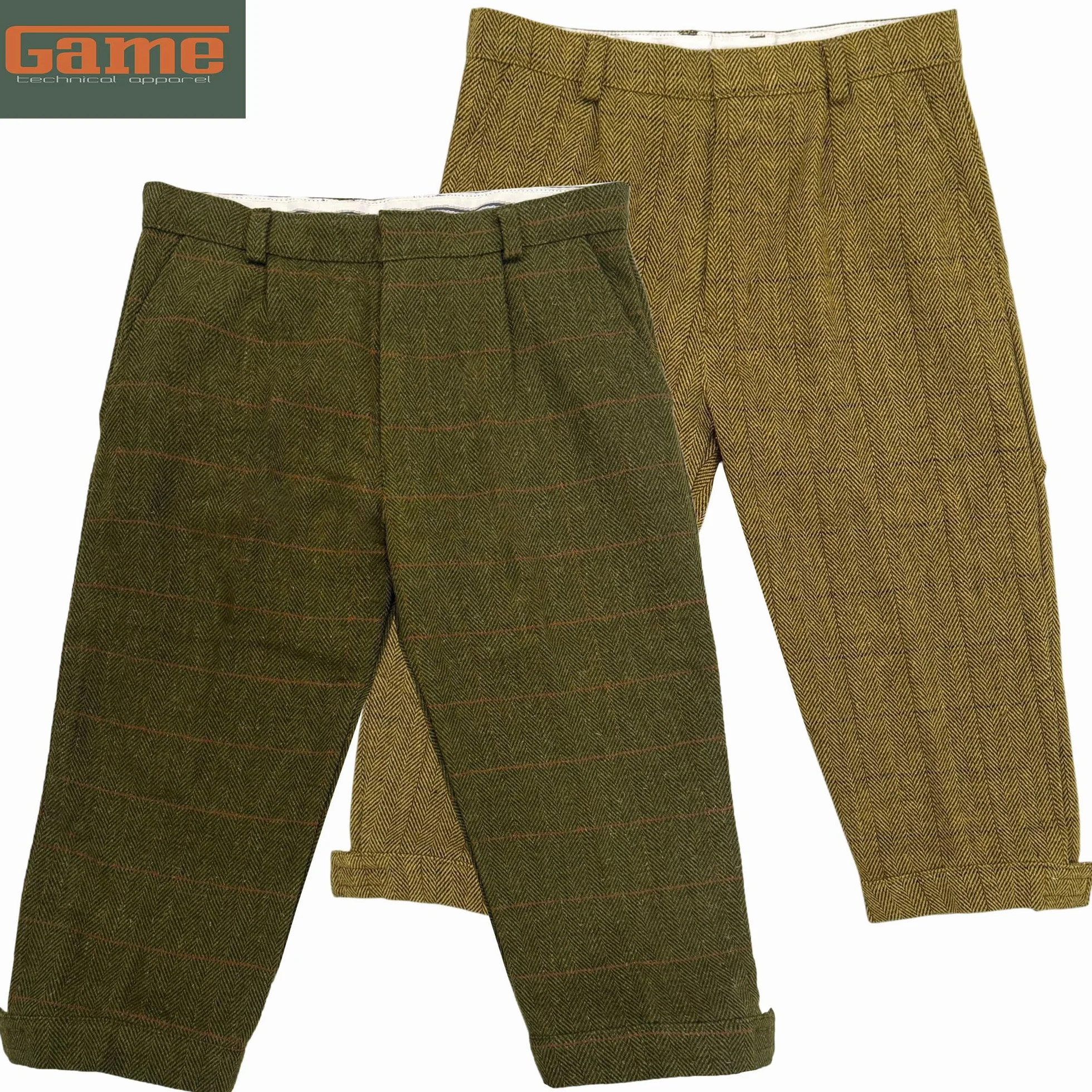 G5 Apparel D35 Pantaloni da equitazione da uomo in tweed leggero Derby