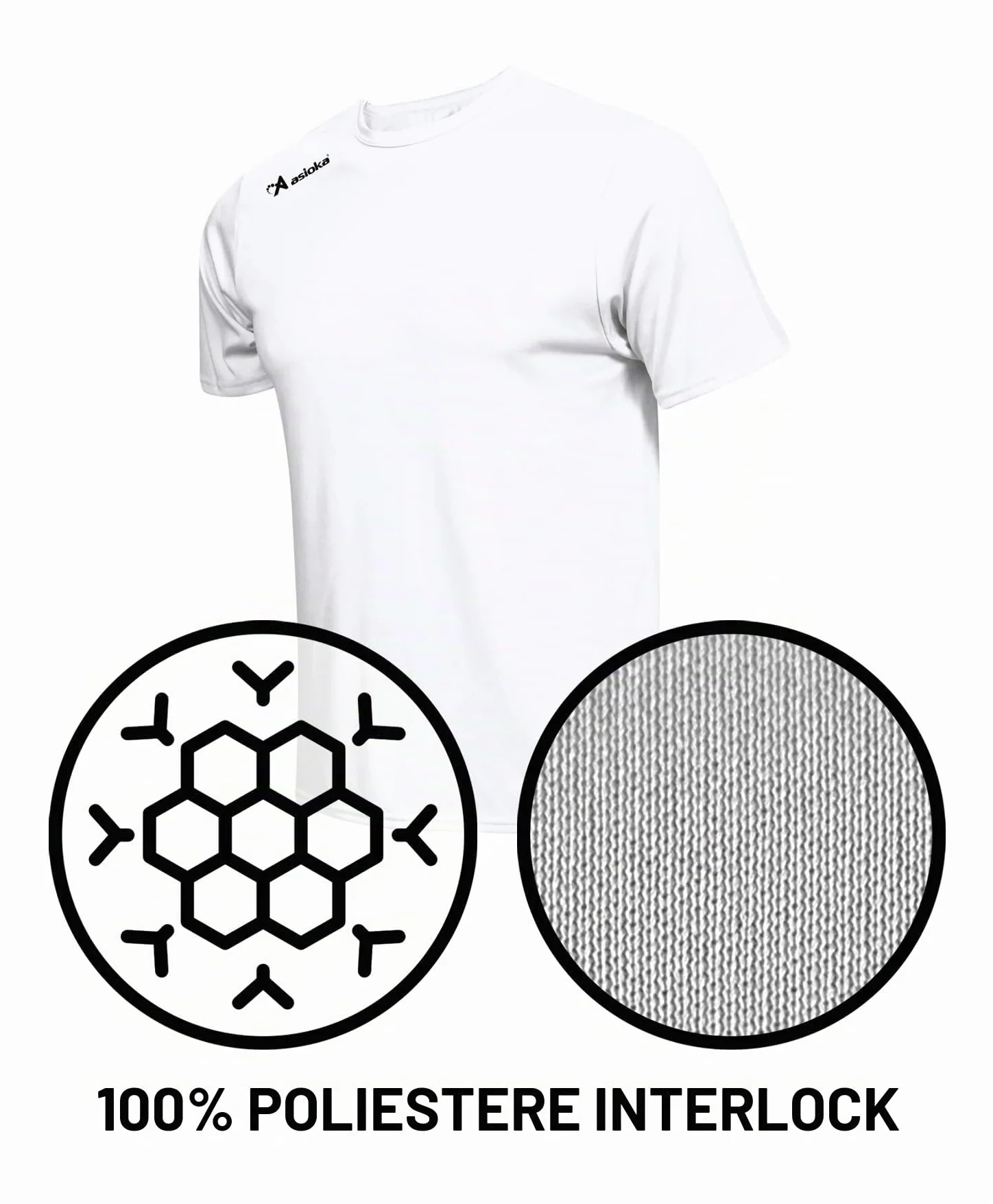 Maglietta Sportiva Unisex a Maniche Corte in Rete Traspirante Asciugatura Rapida per Palestra e Fitness