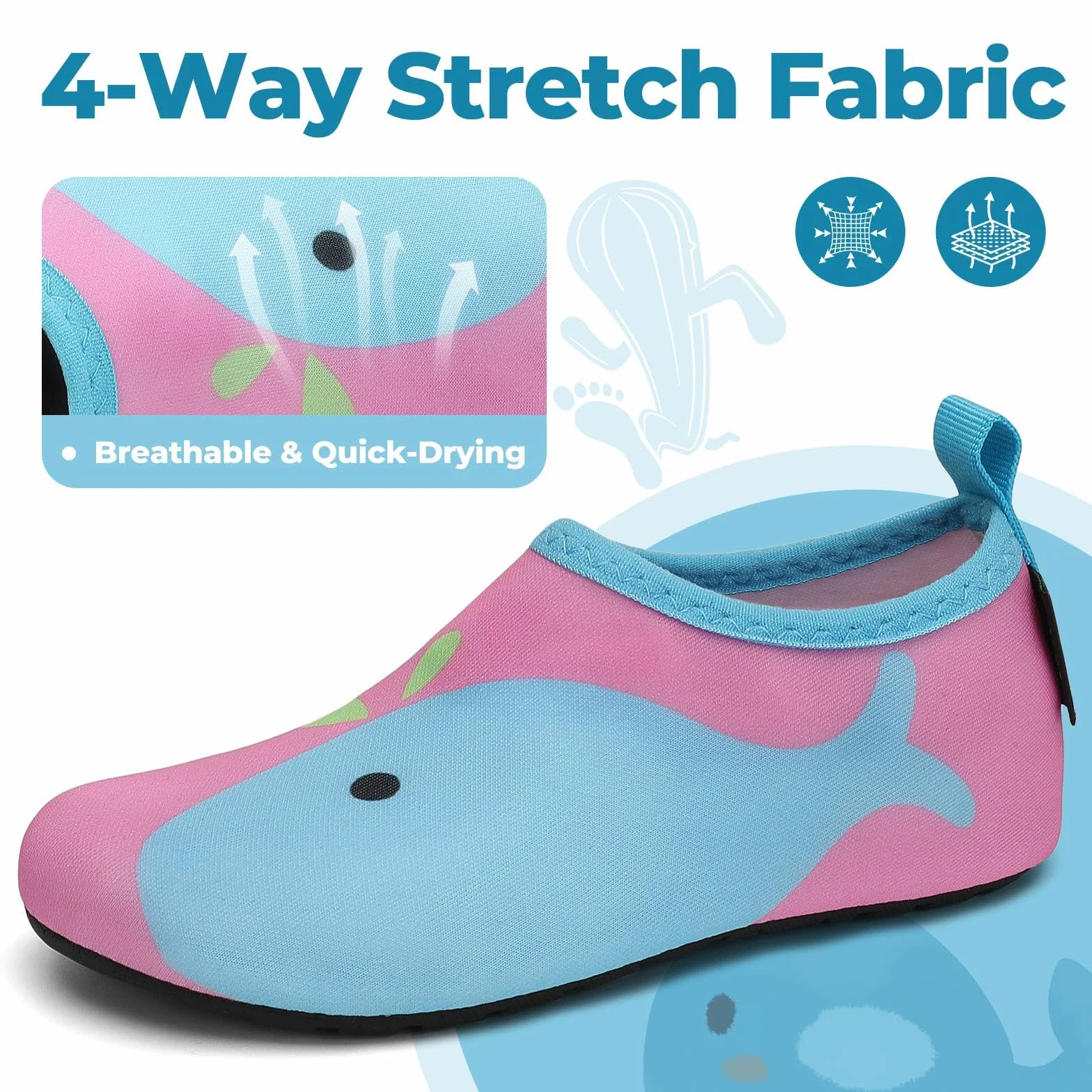 SAGUARO Scarpe da Scoglio Bambini Rapida Asciugatura Antiscivolo Gr.20-37