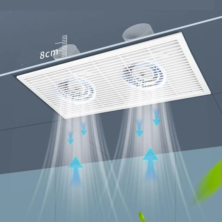 Ventilatore da pavimento, ventilatore di ventilazione, doppio motore, potente e silenzioso, ventilatore di scarico in cartongesso integrato nel soffitto, ventilatore di estrazione per bagno