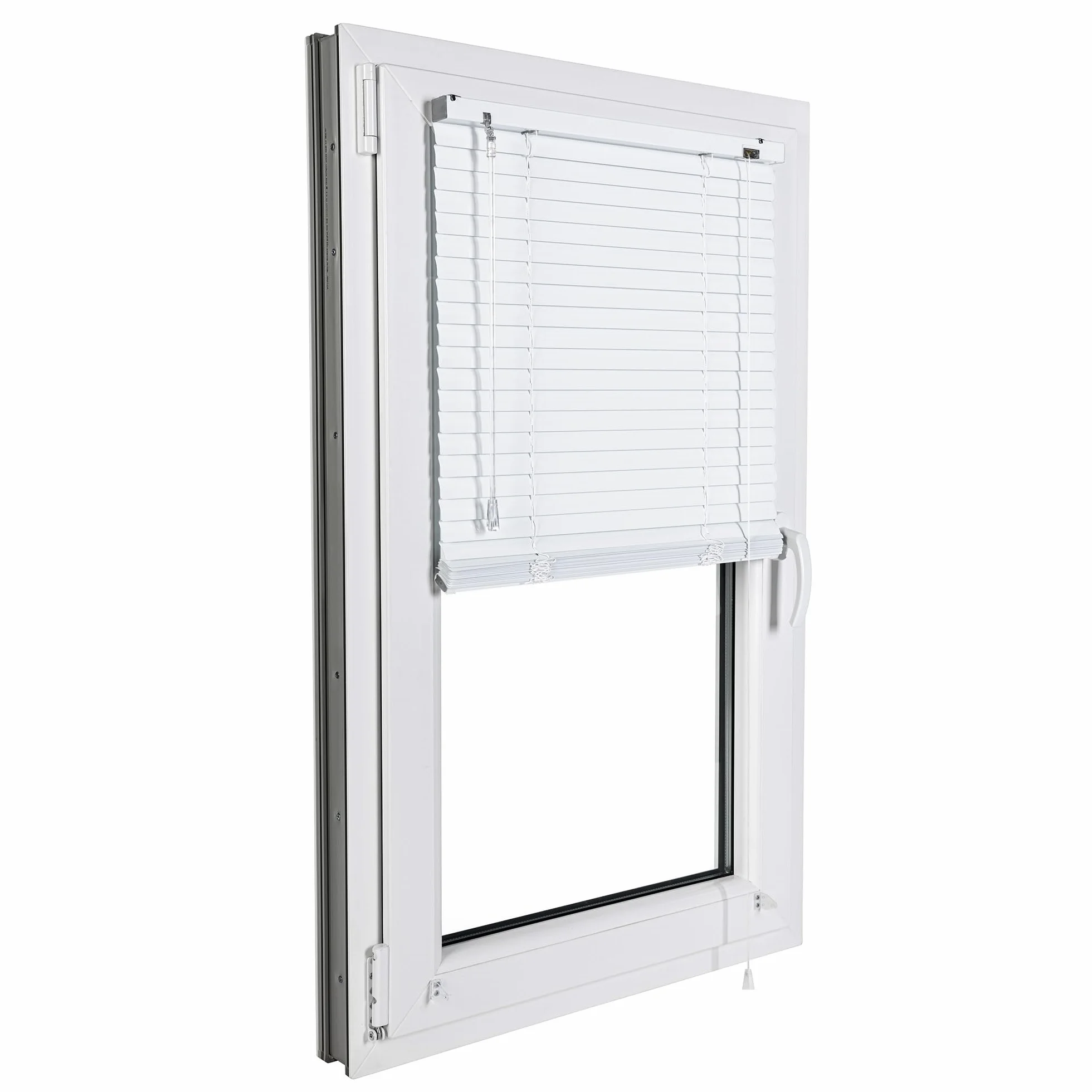 SONELLO Tenda veneziana in alluminio 70x220 cm Bianco senza foratura