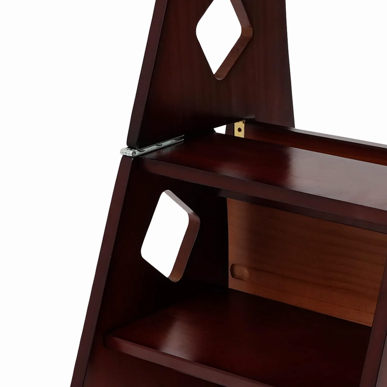 Sedia a scala, 34x44,5x87 cm Scala da biblioteca pieghevole, Sedia da biblioteca pieghevole, Sgabello pieghevole a 4 gradini, Scaletta-sedia pieghevole Può essere utilizzata in ambienti interni ed