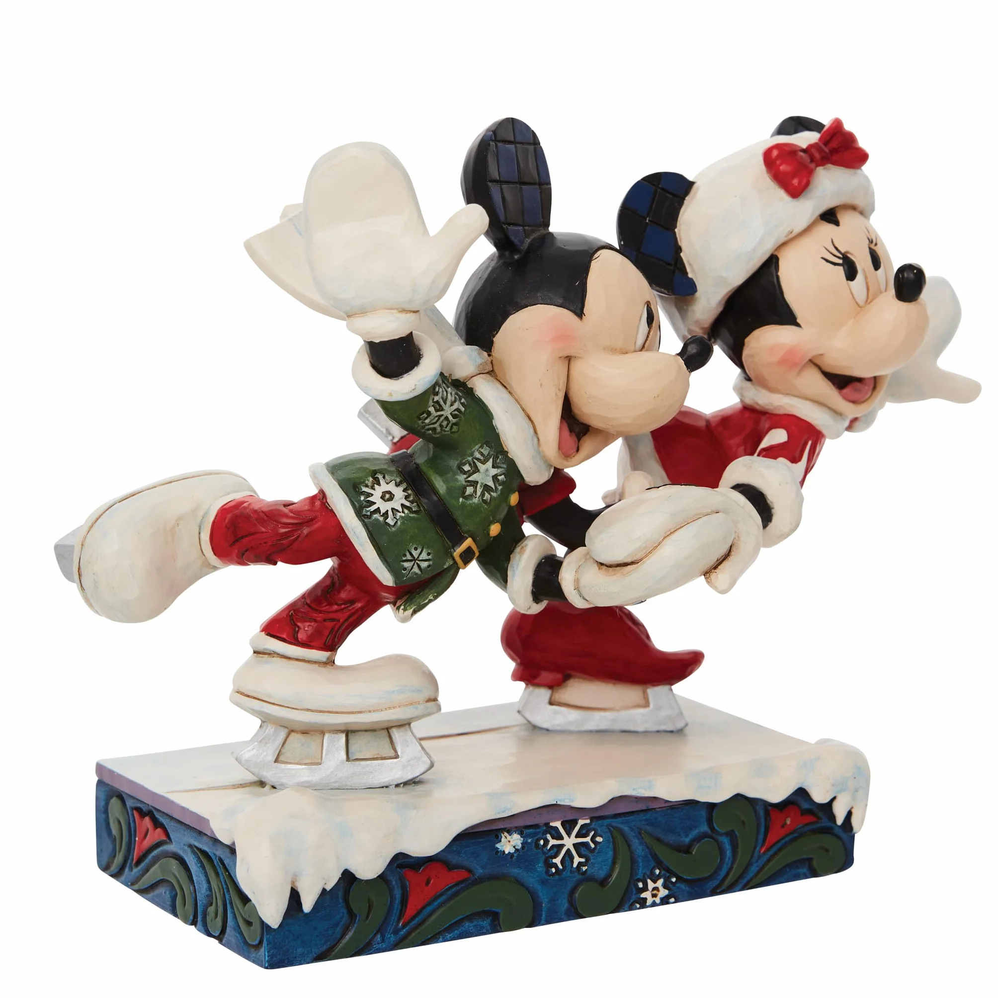 ENESCO Disney Minnie Topolino Pattinaggio su ghiaccio statuetta 12,7 cm