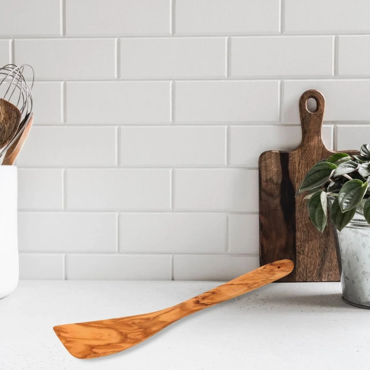 Fackelmann Spatola in Legno d'Ulivo 30 Cm Marrone