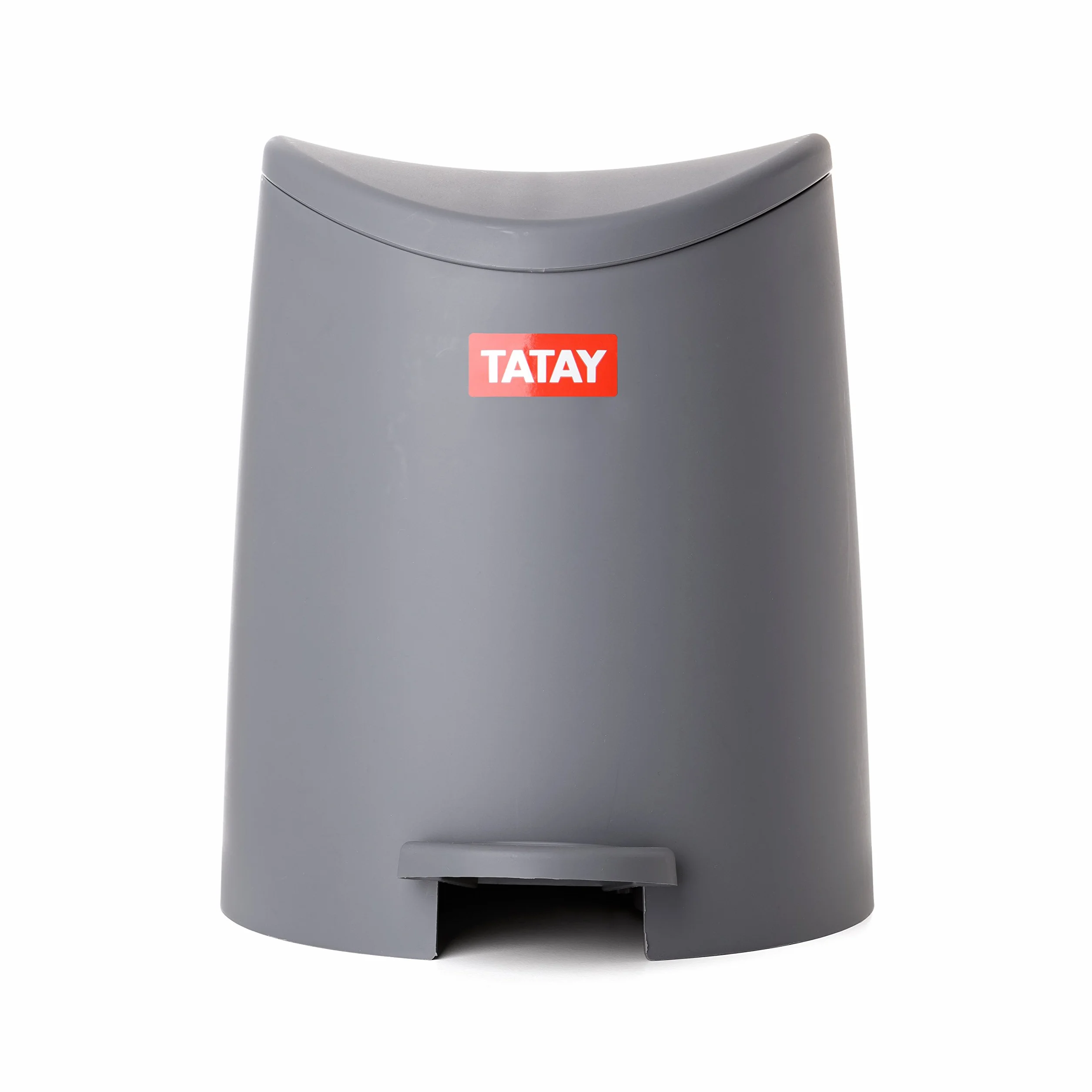 TATAY Cestino Bagno 3L a Pedale 19x21,8x22,1cm Grigio