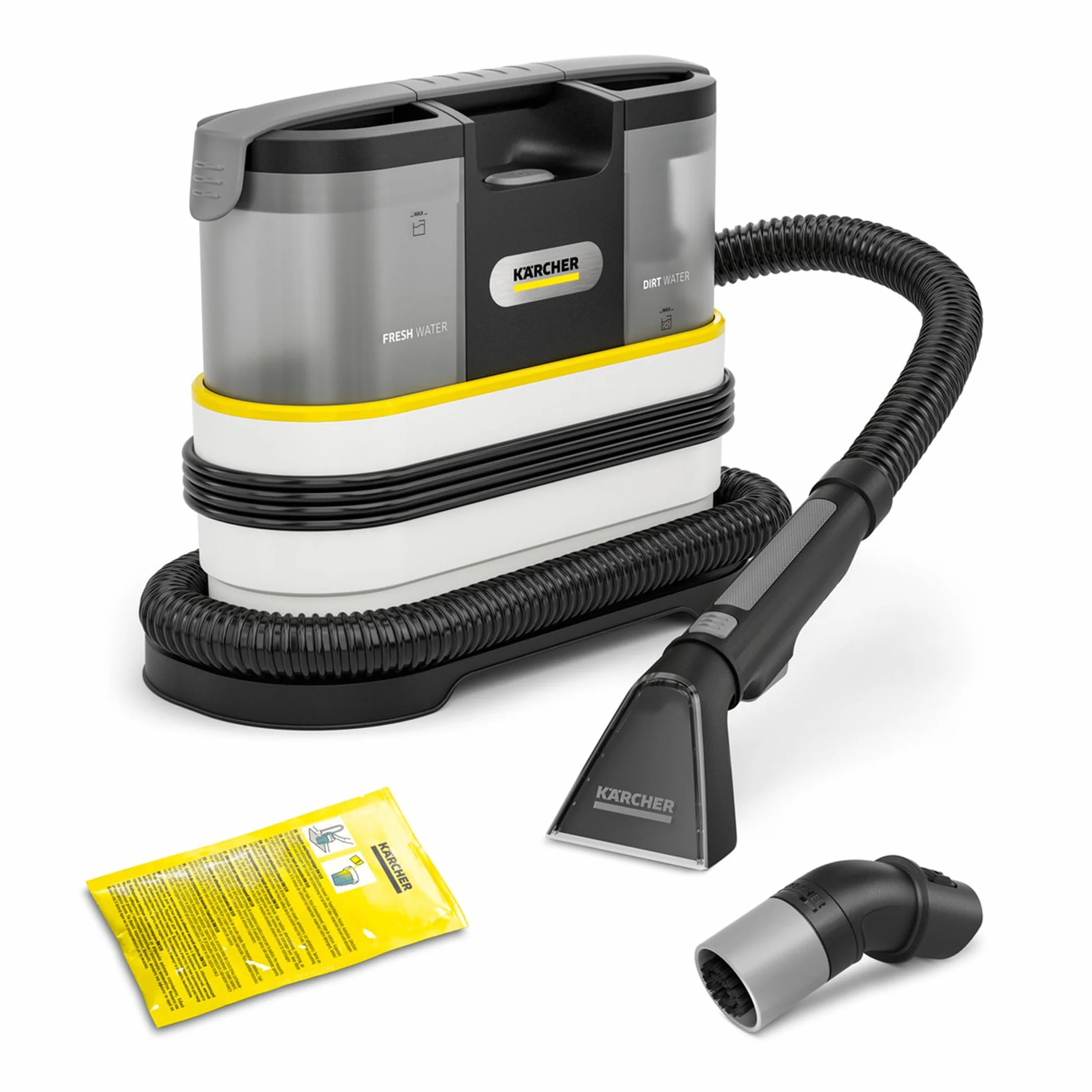 KÄRCHER Lavatappeti Smacchiatore SE 2 Spot Care, potenza assorbita: 450 W, serbatoio acqua pulita: 1,5 l, superficie: 2,89 m², peso: 4,2 kg, bocchetta poltrone, ugello per macchie, detergente RM 519