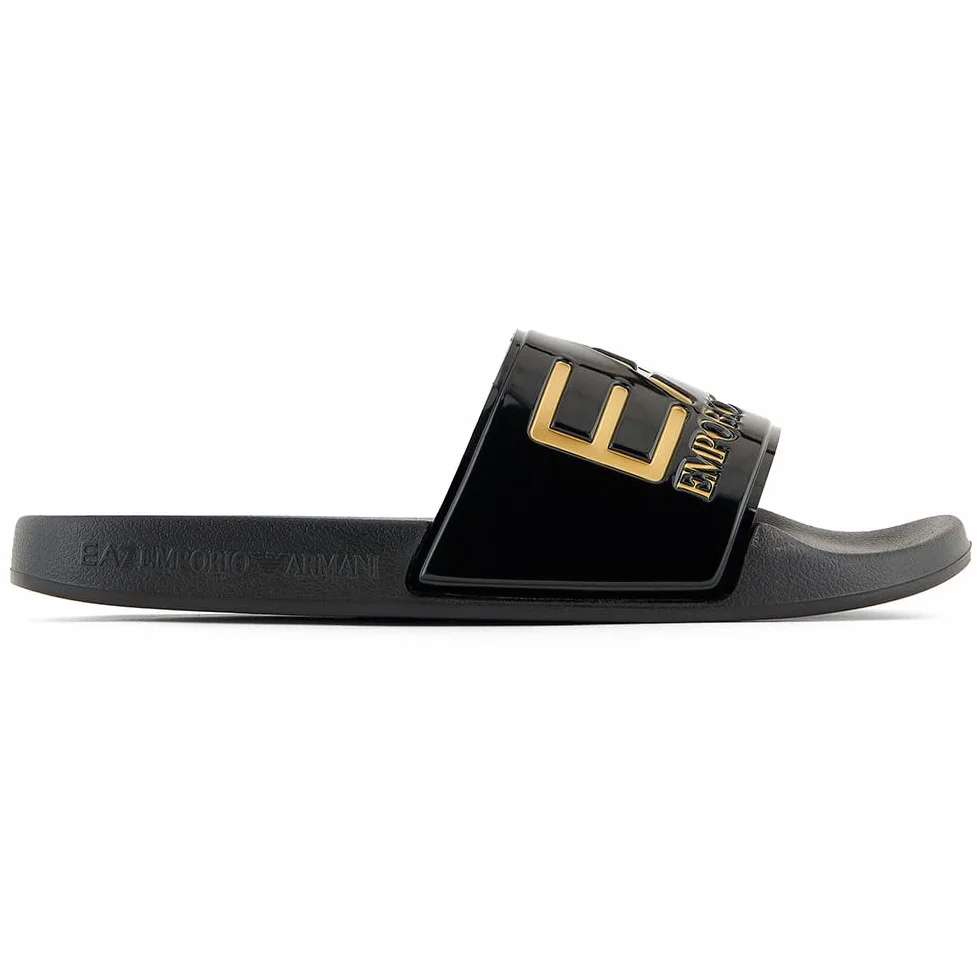 Emporio Armani EA7 Slipper black/gold