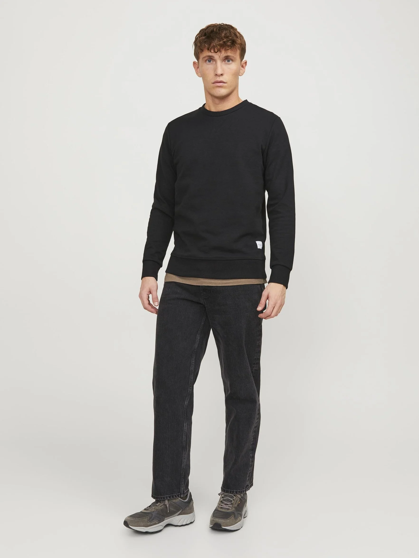 JACK & JONES JJEBASIC Sweat Crew Neck Felpa Maniche Lunghe