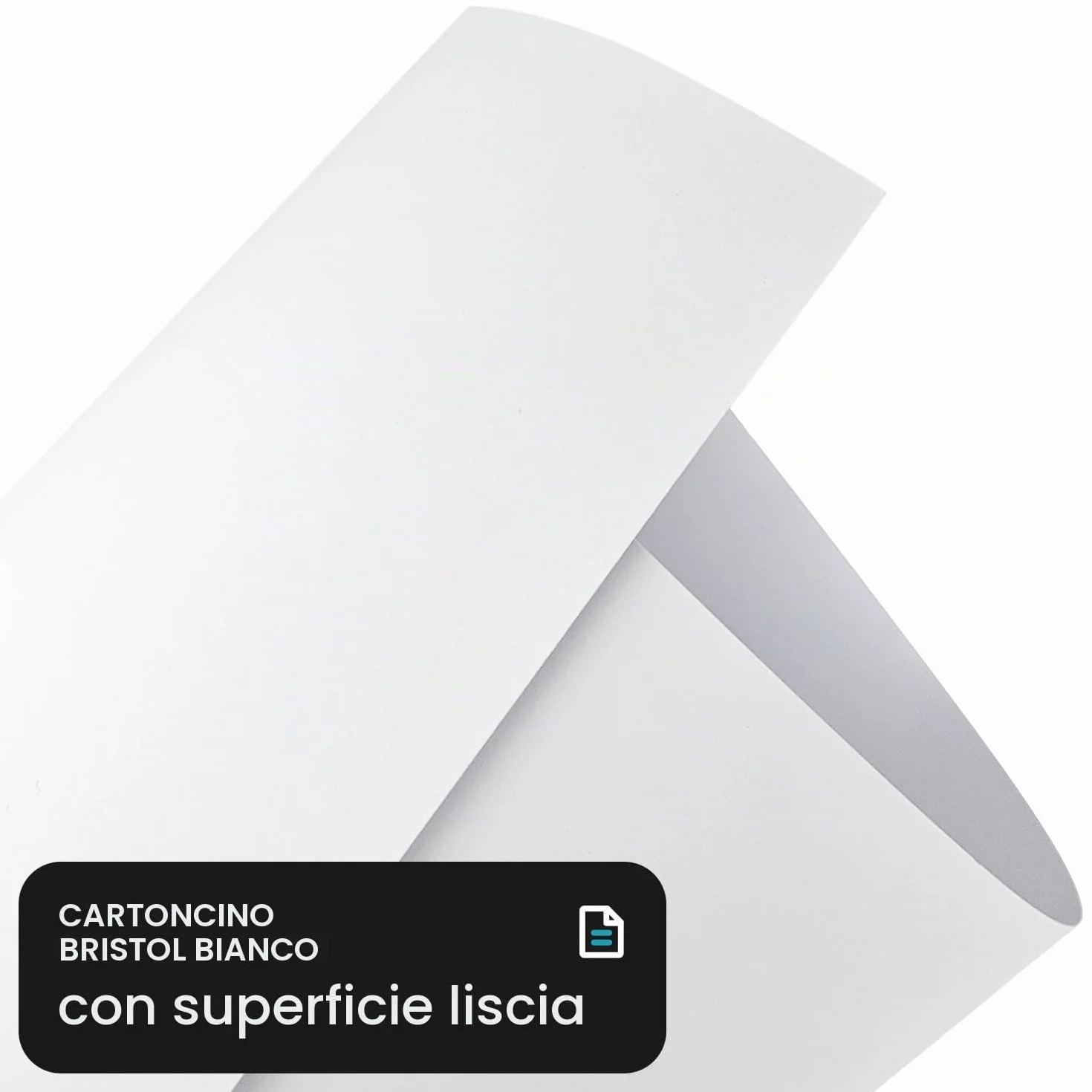 Cartoncino Bristol Bianco A4 250g 100 fogli Netuno 210 x 297 mm