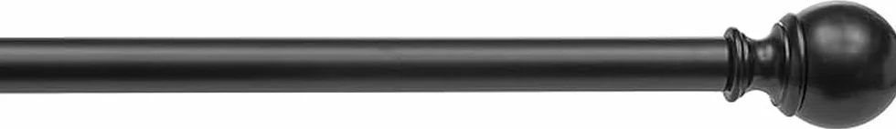 Amazon Basics Bastone per tenda estensibile diametro 19 mm da 91 a 183 cm nero