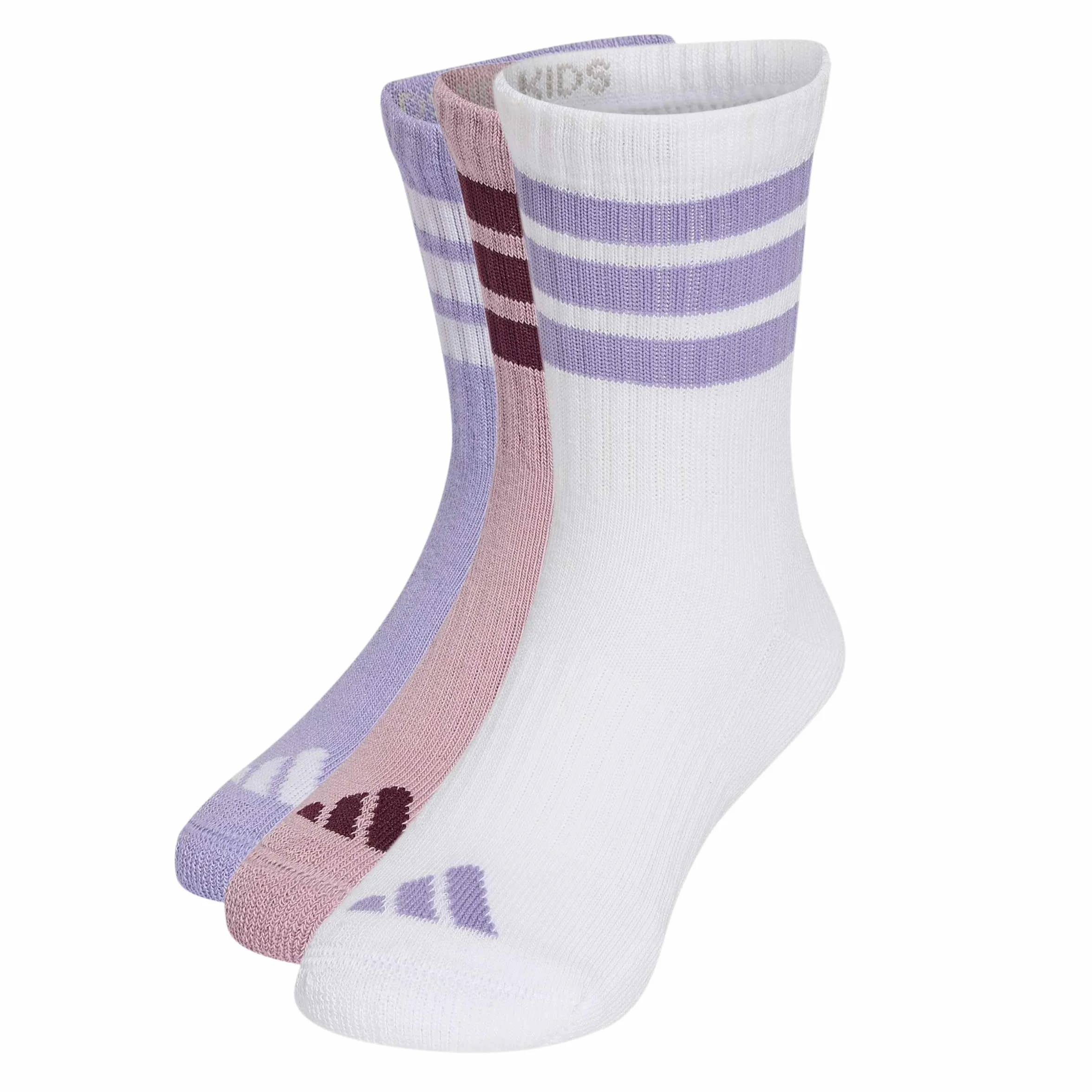 adidas Kids Calzettoni 3-Stripes imbottiti confezione da 3 paia bambini e bambine