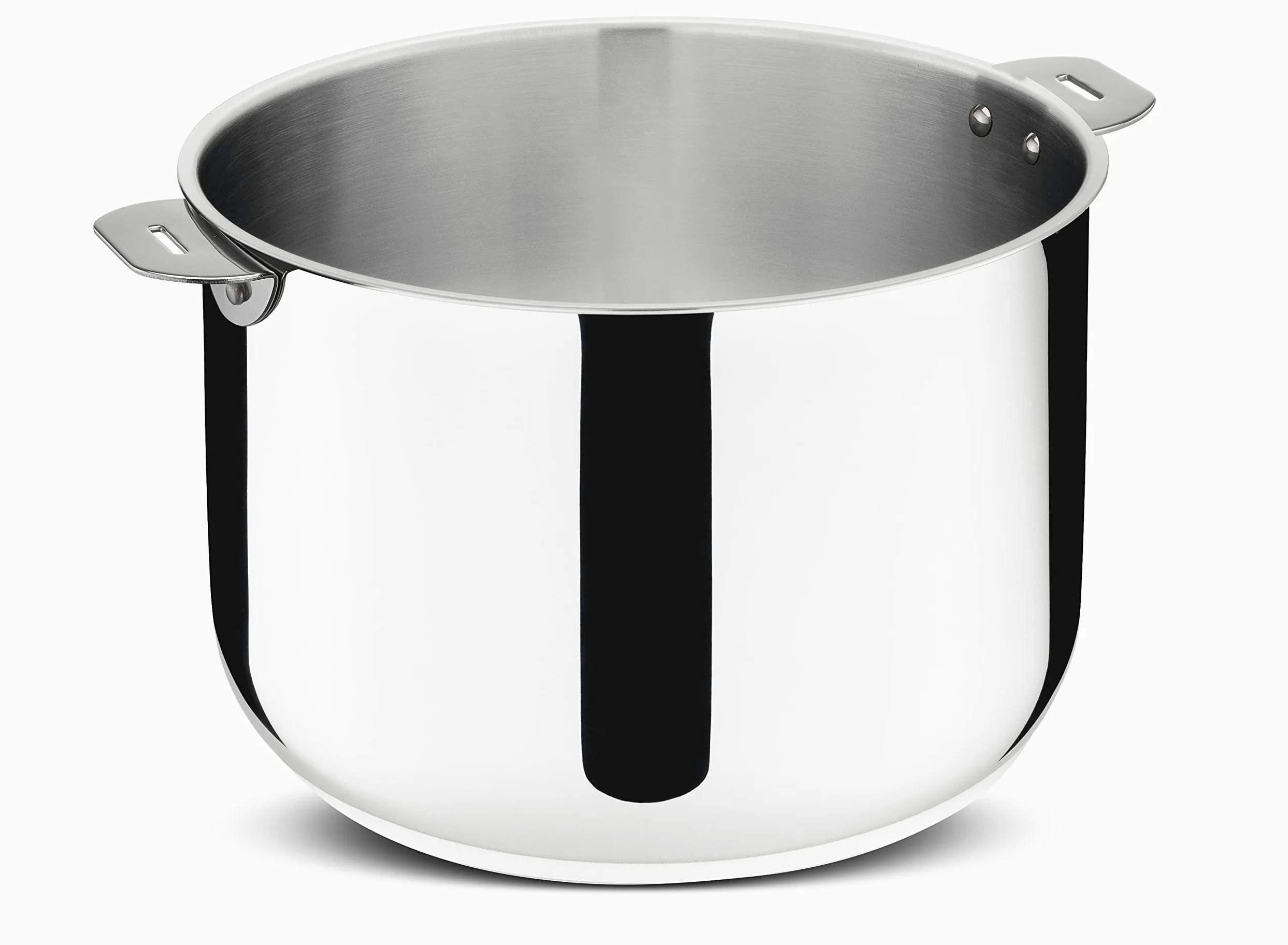Lagostina Salvaspazio Pentola Acciaio Inox 18/10 Ø 26 cm, Pentola Induzione, Gas e Forno fino a 250 °C, Impilabile e Facile da Riporre, Fondo Lagotherm 3 Strati, Maniglie con Supporti Rivettati