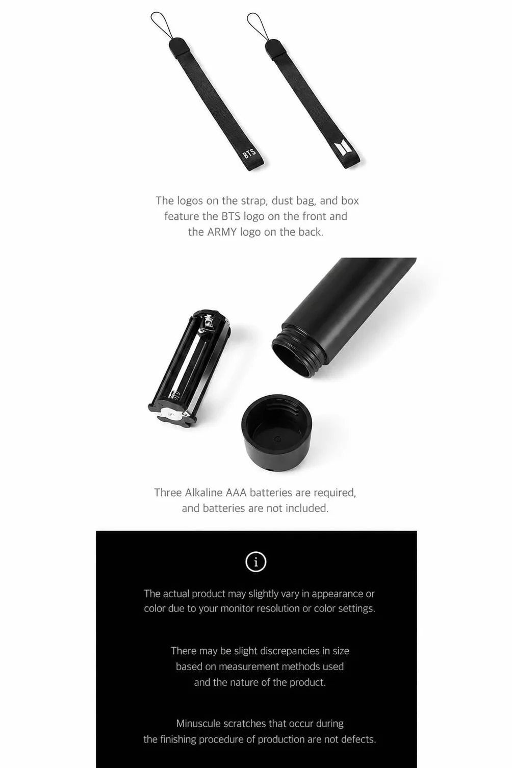 BTS Lightstick Ver.4 Set ufficiale con 7 fotografie
