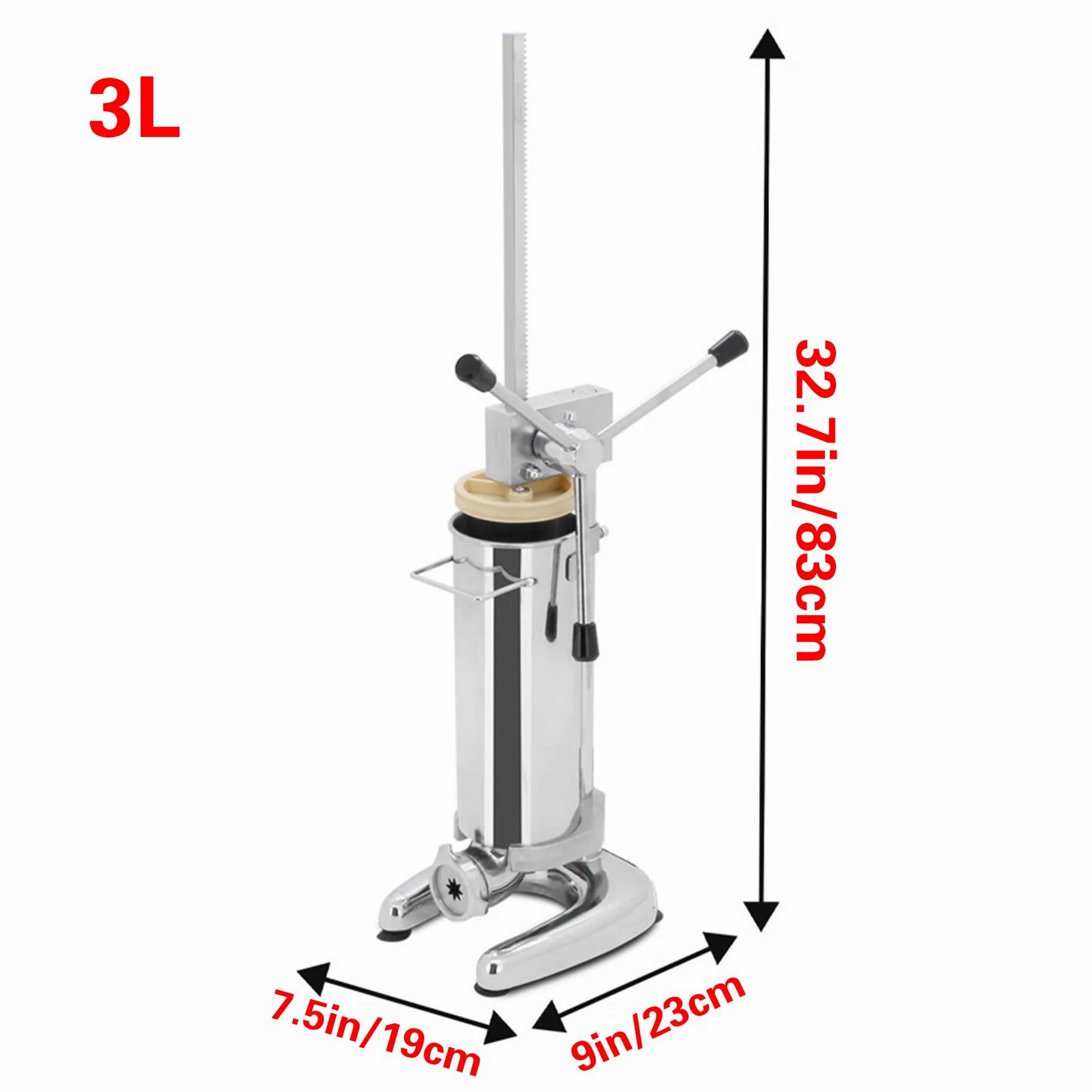 Macchina Commerciale Verticale Per Churros Con 5 Ugelli/stampi, Churrera Spagnola In Acciaio Inossidabile Per Ciambelle/churros Ripieni, Ideale Per Casa, Ristoranti E Panetterie 3L