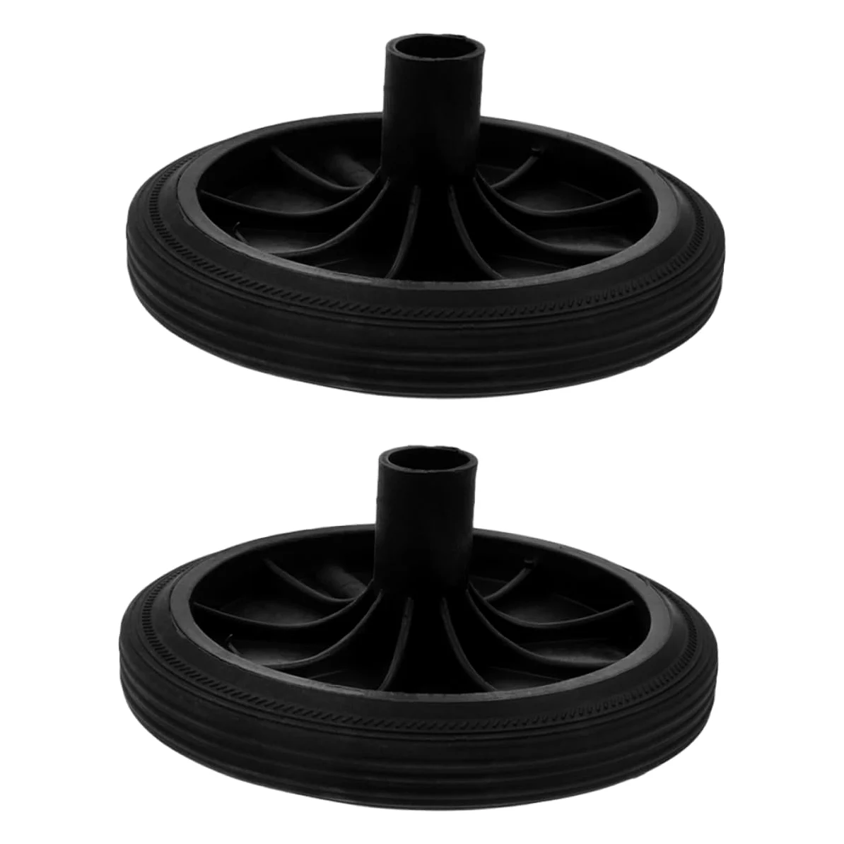 Cabilock 2 Set Ruote Per Bidoni Della Spazzatura Da Esterno Accessori Per Bidoni Della Spazzatura Ruota Di Ricambio Per Pattumiera Ruote Per Pattumiera Black Gomma Da Cancellare 2 Pezzi * 2