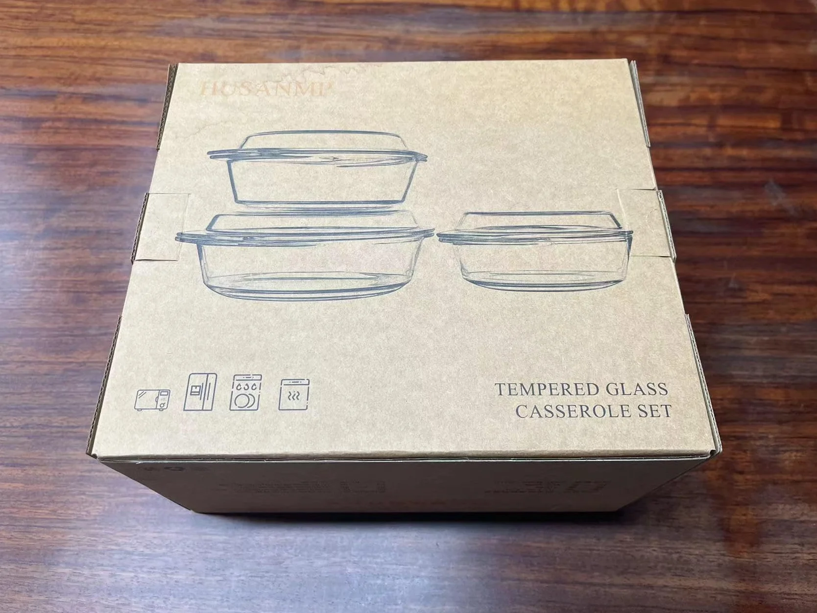 Set di 6 Pezzi Casseruola Tonda in Vetro Con Coperchio, 1L+1.5L+1.8L Temperato Teglia da Forno per Forno, Congelatore e Lavabile in Lavastoviglie