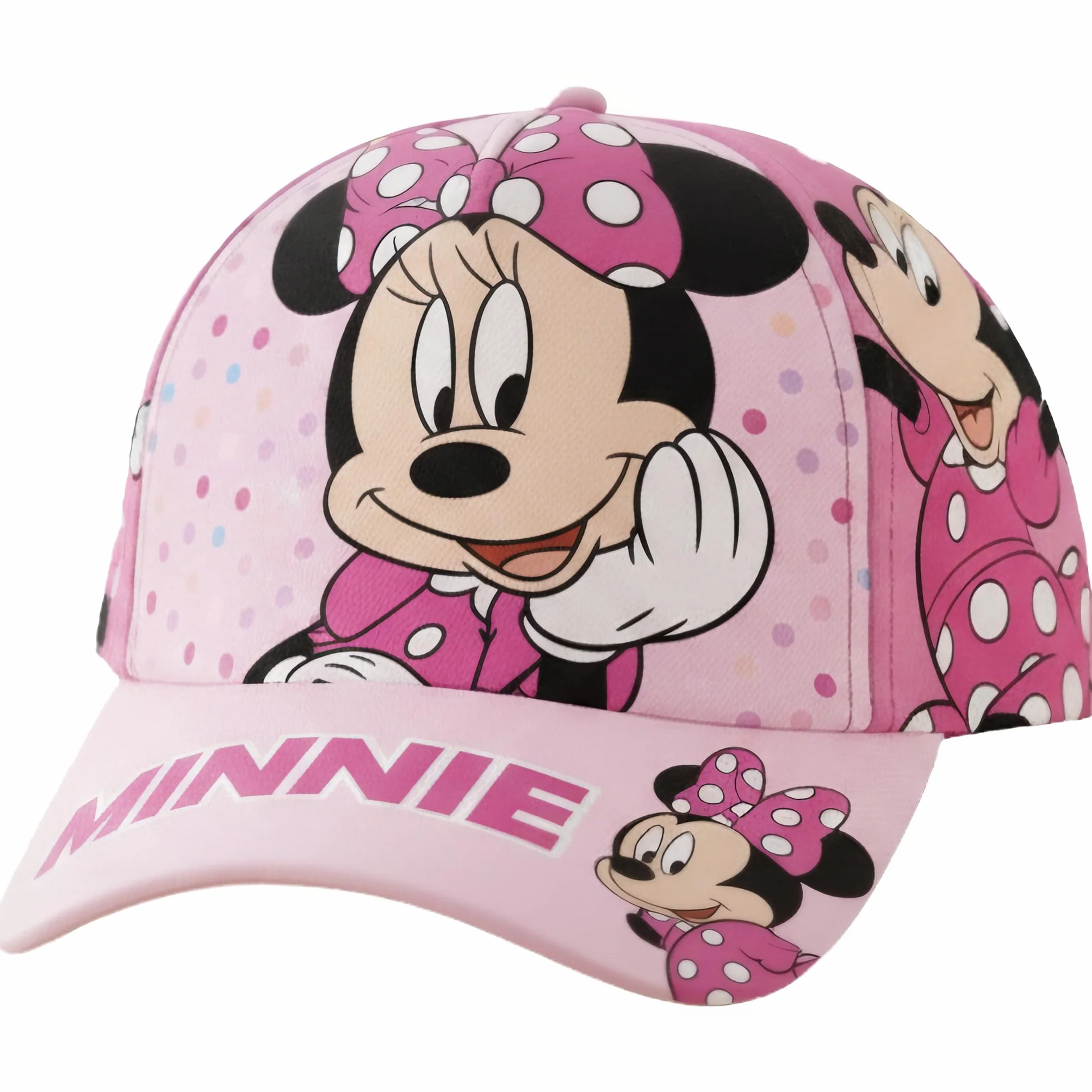 ILS I LOVE SHOPPING Cappello con Visiera da Ragazzo Bambino Berretto da Baseball Regolabile Minnie Mouse