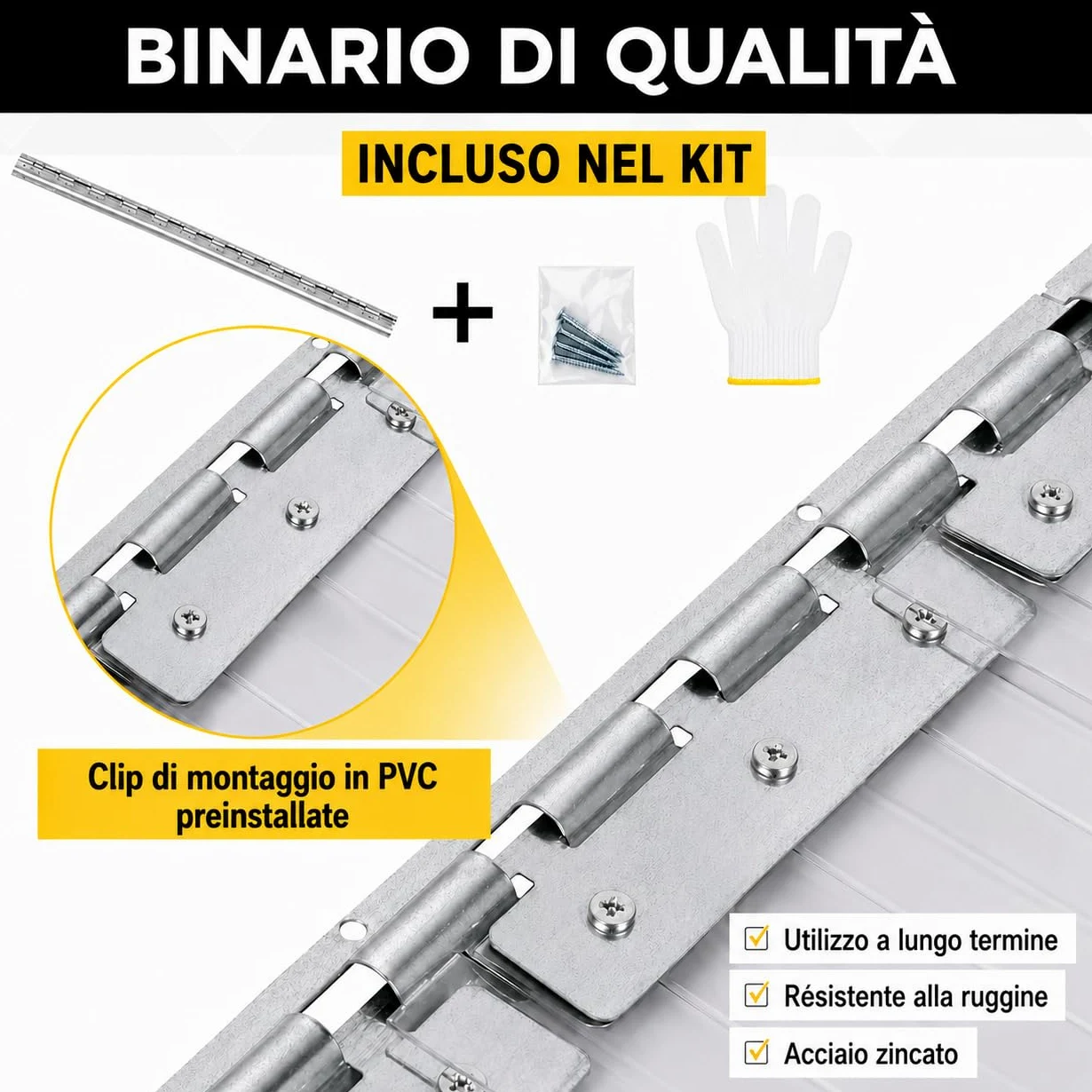Tenda a Strisce in PVC Trasparente 183x213 cm Tenda Industriale Impermeabile e Resistente per Celle Frigorifere, Magazzini, Garage e Porte Commerciali Facile da Installare