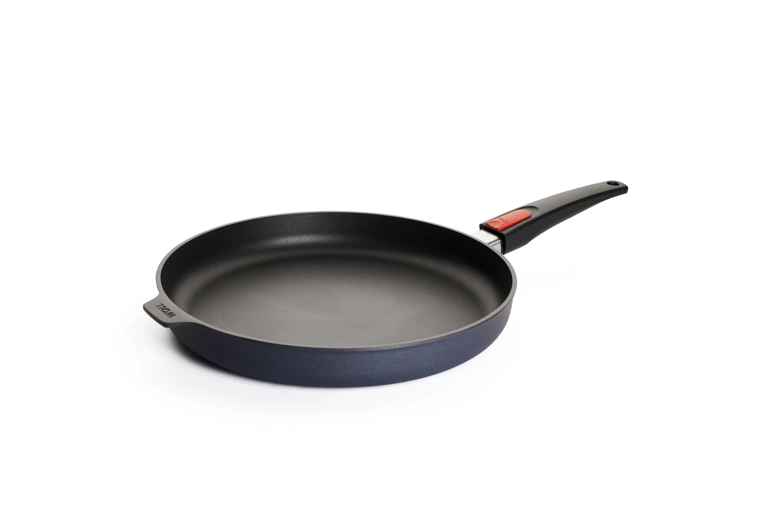 Woll Diamond Lite - Padella Piatta induttiva, Diametro 32 cm, Altezza 5 cm, con Manico Rimovibile, Adatta per Tutti i Piani Cottura, in Alluminio pressofuso, Rivestimento Antiaderente, Resistente al
