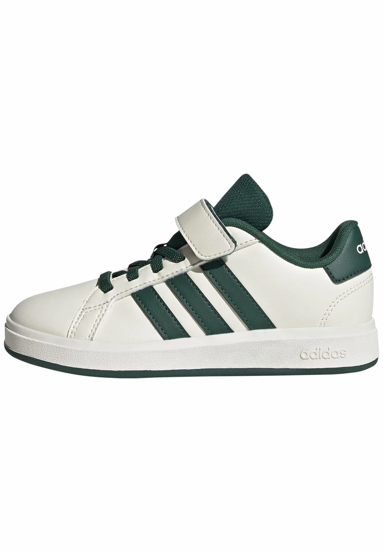 Adidas Unisex - Bambini Grand Court 2.0 Shoes Children, off White/Collegiate Green/Core Black, 32 EU