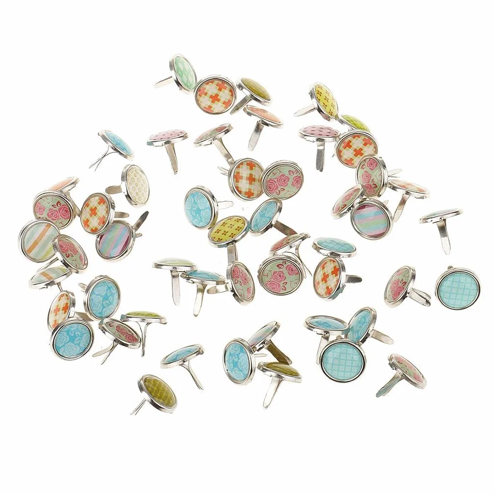 zalati Spille a spacco per carta in metallo, 200 pezzi, testa rotonda per scrapbooking, arte, fai da te, progetti di carta - bronzo