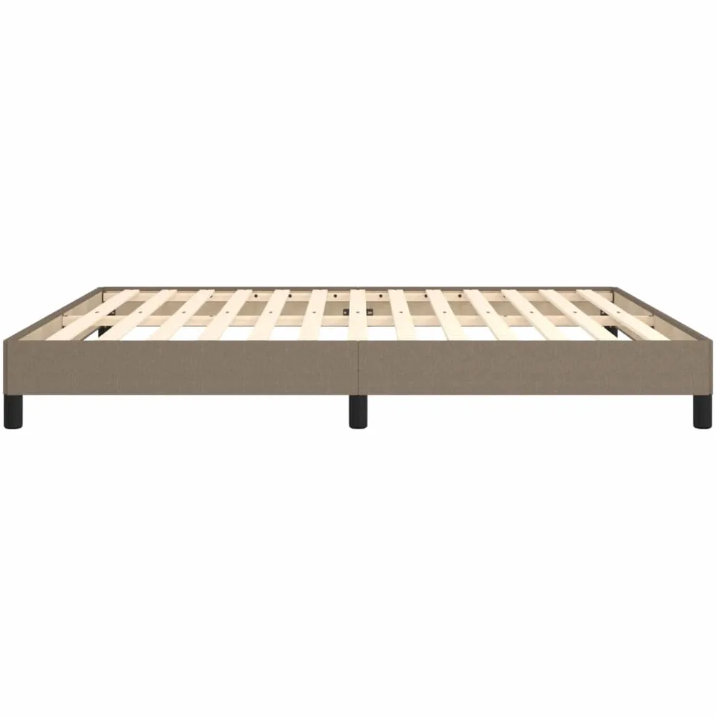 vidaXL Giroletto Senza Materasso Tortora 160x200 cm in Tessuto