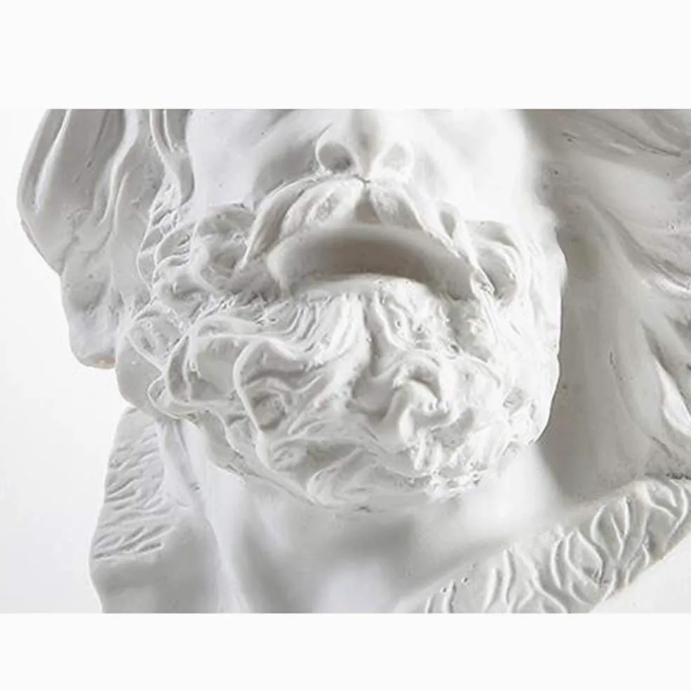 Busto di David Scultura Classica Statuina Greca Artigianato Decorazione per la Casa Ornamenti da Schizzo Regalo