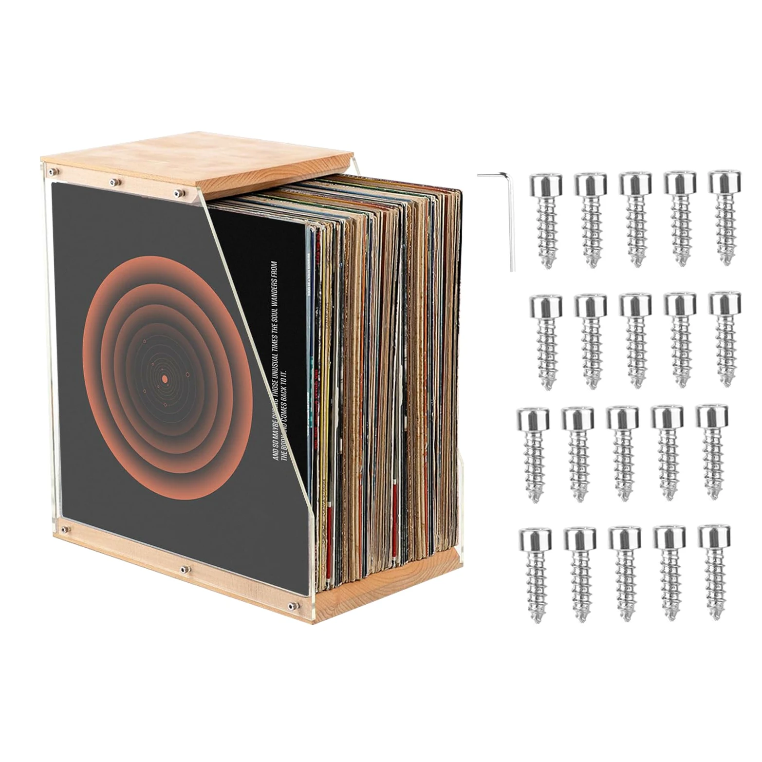 Porta Album Supporto Espositore per Vinili e Album | Supporto per Archiviazione ed Esposizione di Album e Vinili Per Libri Documenti Quaderni Giornali Camera da Home Theater