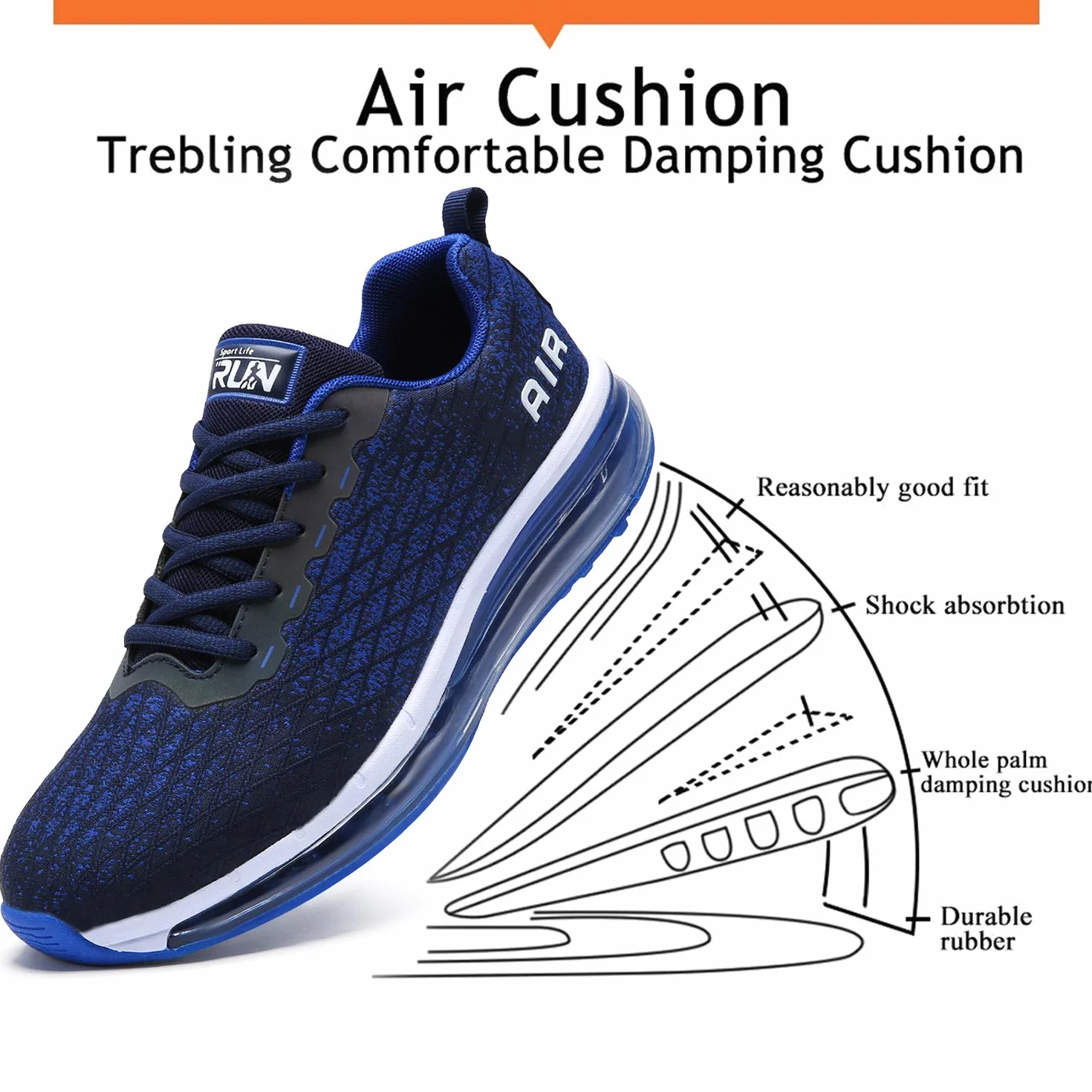 Scarpe da Ginnastica Air Sneakers Running Sportive Casual Uomo Donna