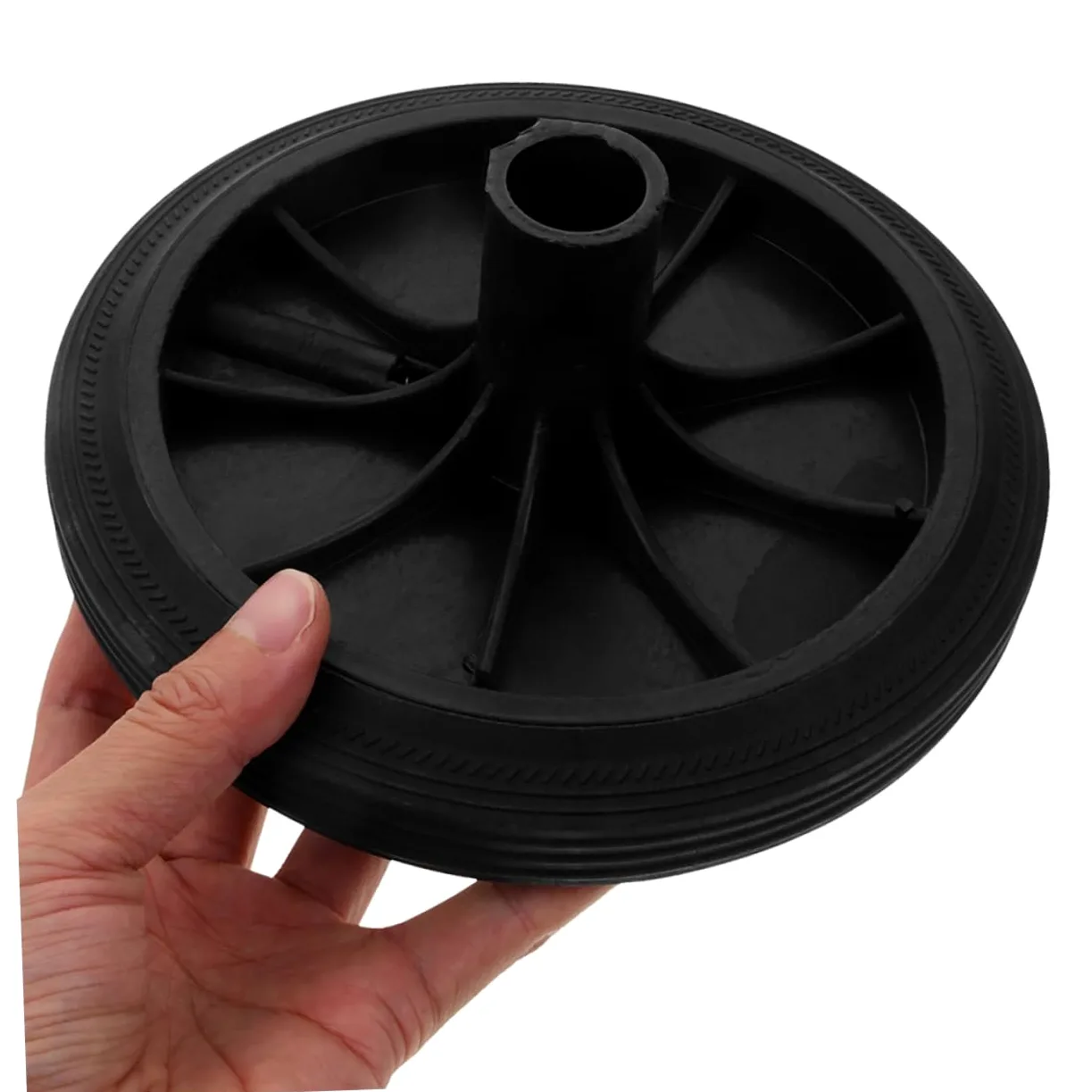 Cabilock 2 Set Ruote Per Bidoni Della Spazzatura Da Esterno Accessori Per Bidoni Della Spazzatura Ruota Di Ricambio Per Pattumiera Ruote Per Pattumiera Black Gomma Da Cancellare 2 Pezzi * 2