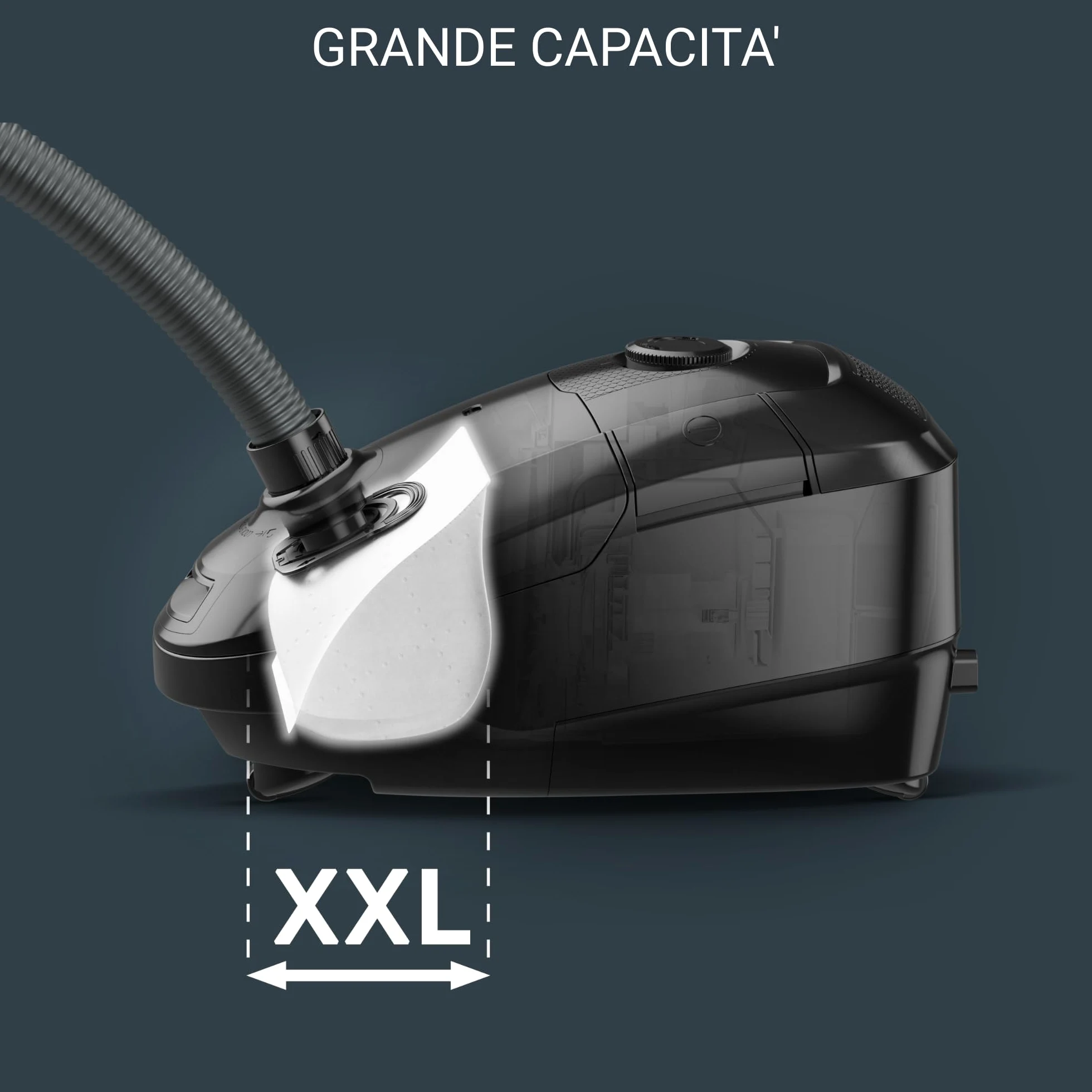 Rowenta RO3143 Aspirapolvere a Traino con Sacco Power XXL, Potenza 900W, Capacità 4.5L XXL, Sistema di Filtraggio a 3 Livelli, Pulizia con Ampio Raggio di Azione e Tecnologia Avanzata