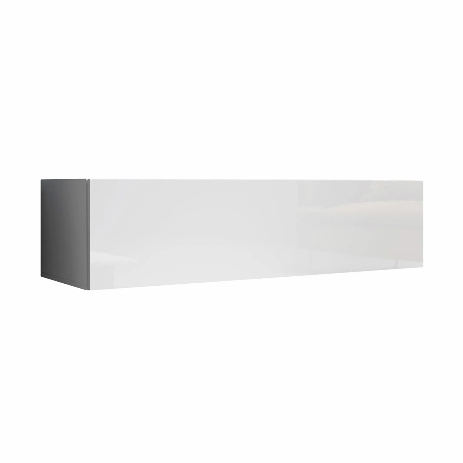 MB Muebles Bonitos, Mobile TV Sospeso a Parete Aitana M1, Soggiorno Moderno, Bianco, 120x40x30cm
