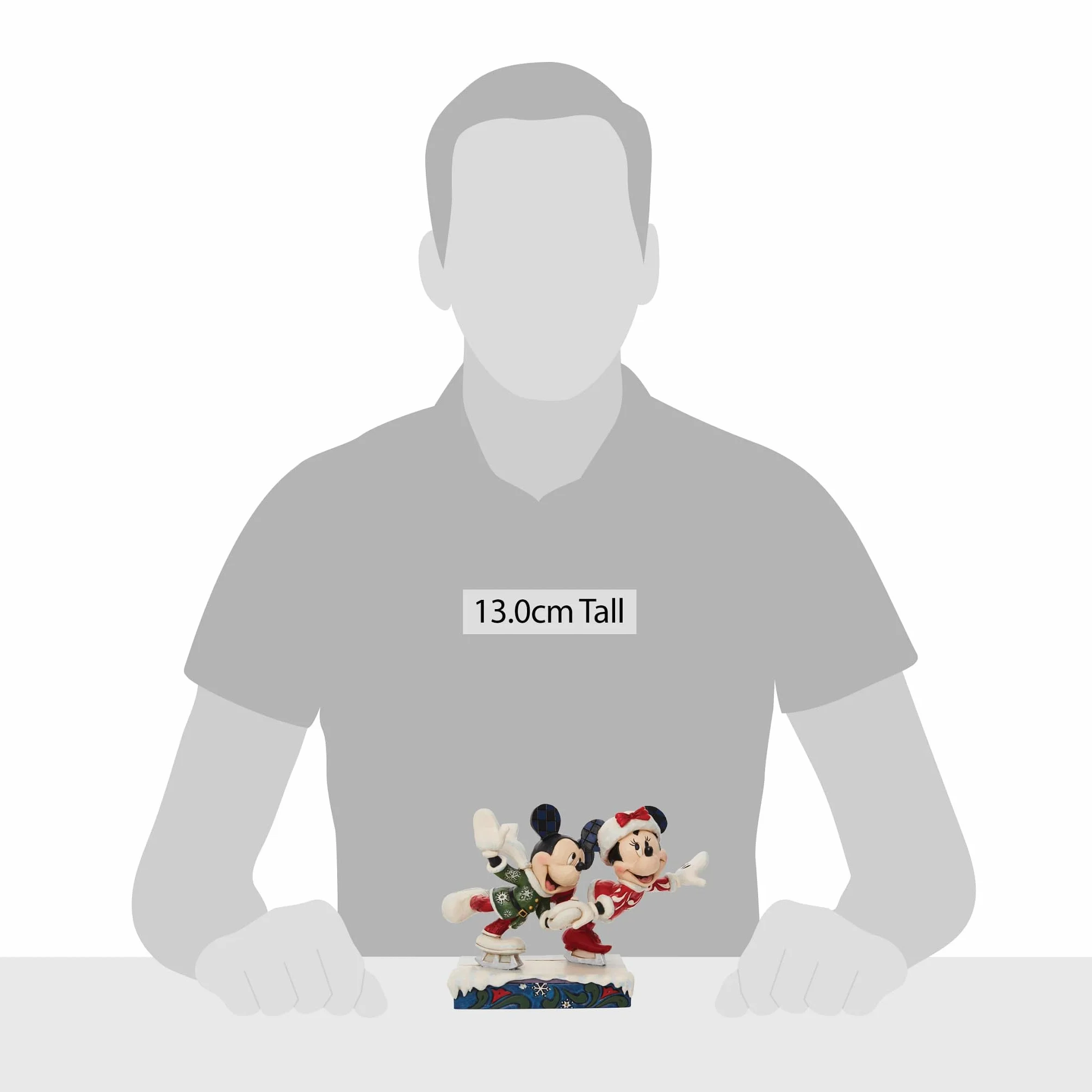 ENESCO Disney Minnie Topolino Pattinaggio su ghiaccio statuetta 12,7 cm